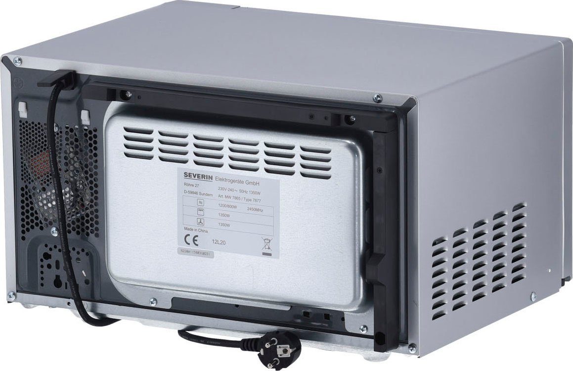 Severin Magnetron MW 7773 met grill- en heteluchtfunctie 3-in-1 10 vermogensniveaus en 9 automatische kookprogramma's
