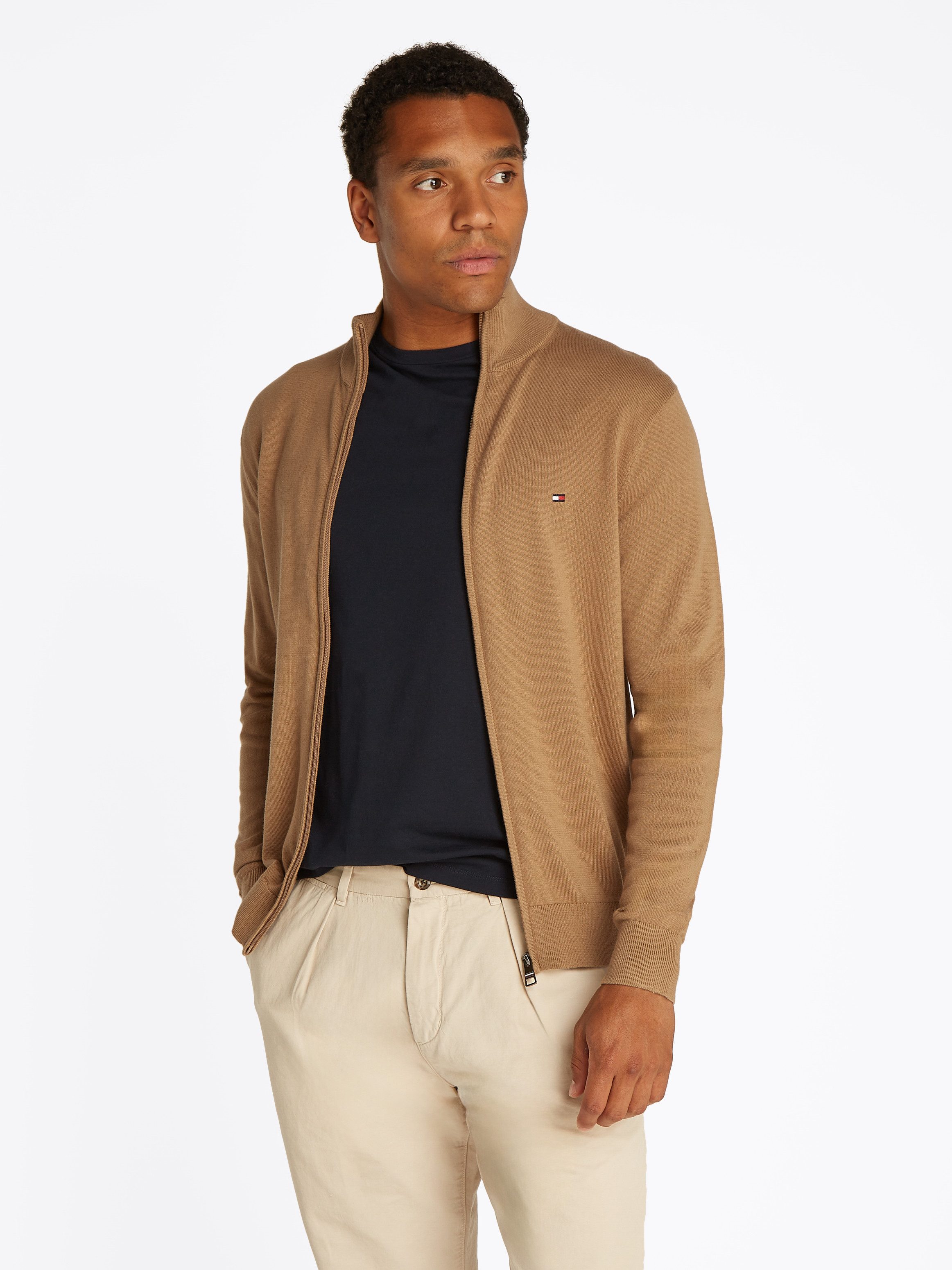 Tommy Hilfiger Vest ESSENTIAL COTTON ZIP THRU
