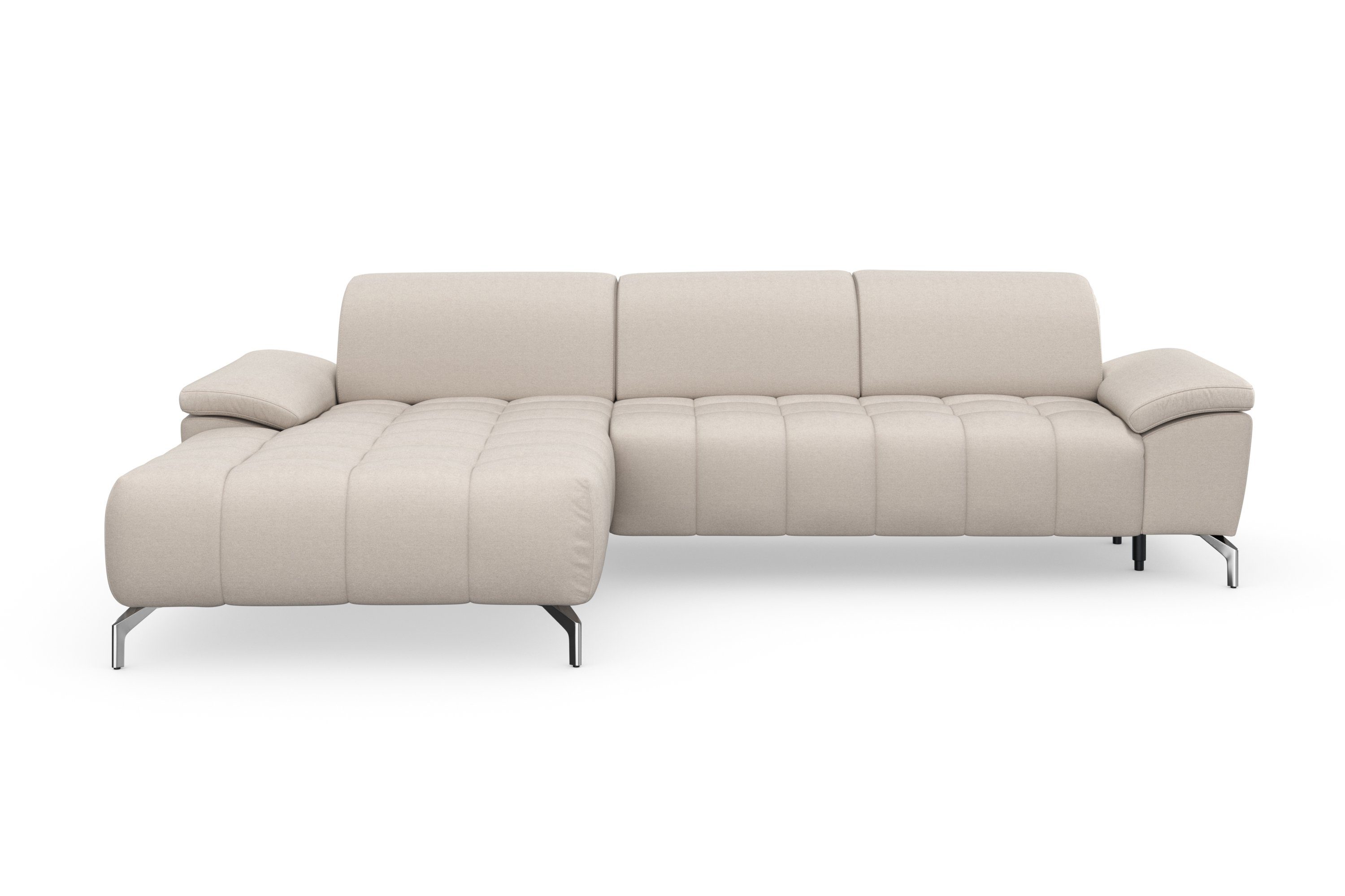sit&more Hoekbank Cool L-vorm naar keuze met verstelbare hoofdsteun en uittrekzitting, motorisch