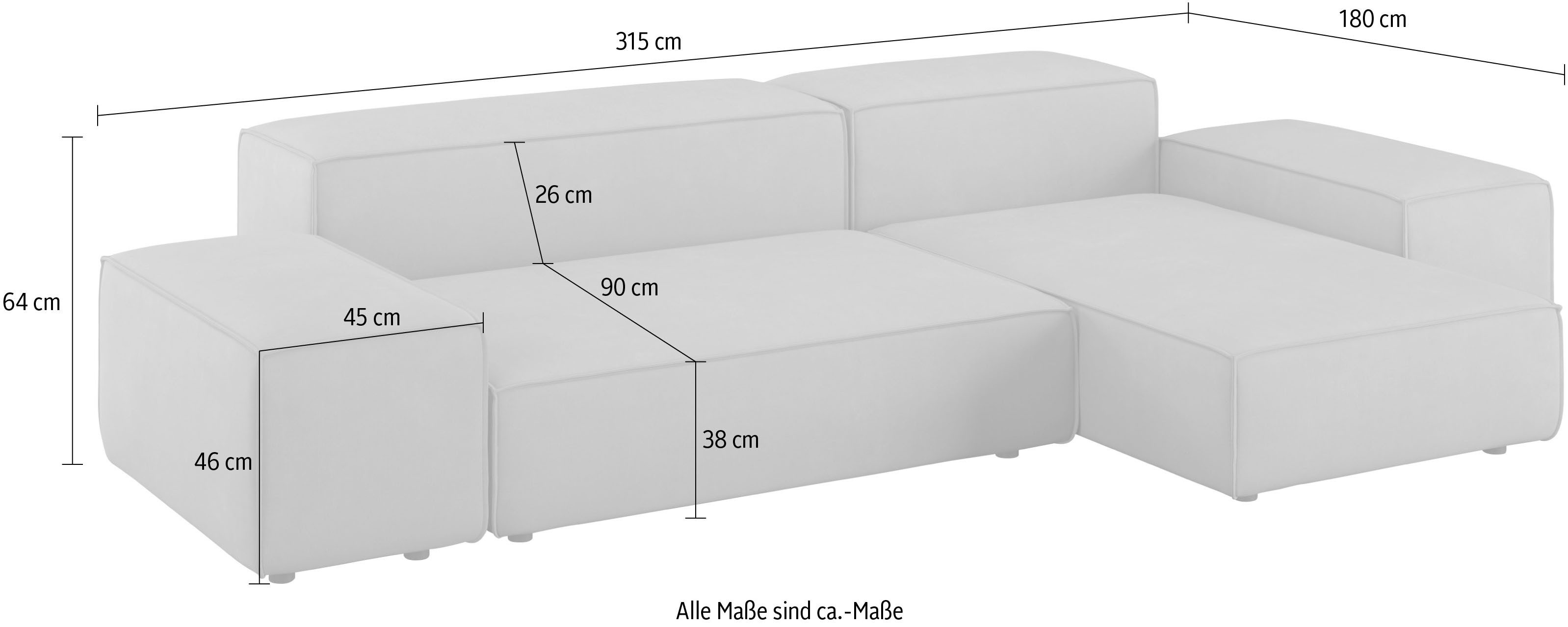 designwerk Hoekbank Puzzle, designsofa voor binnen en buiten, comfortabel, modulair