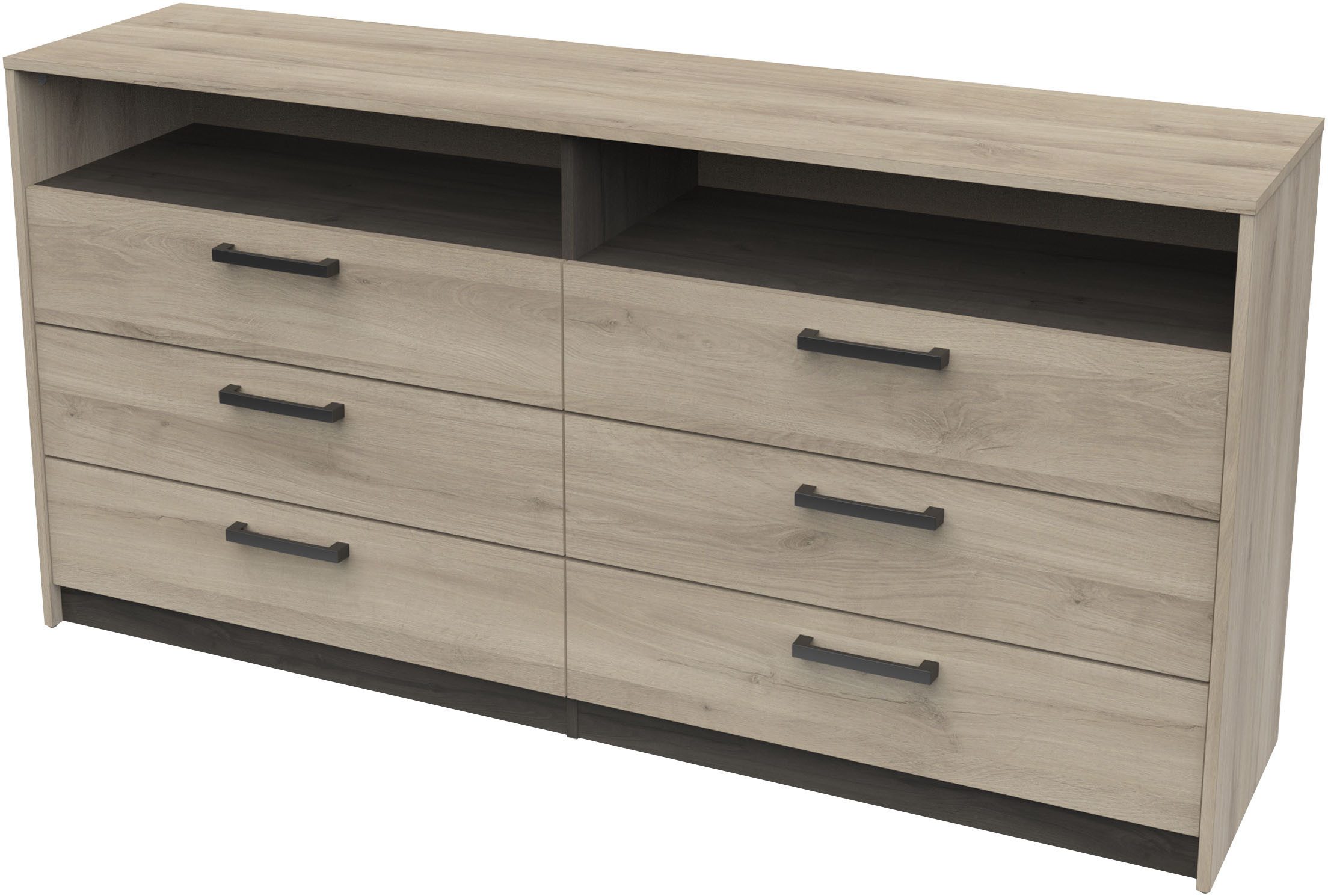 Demeyere GROUP Kast Meubles Watson Commode met 6 lades 2 planken dressoirs