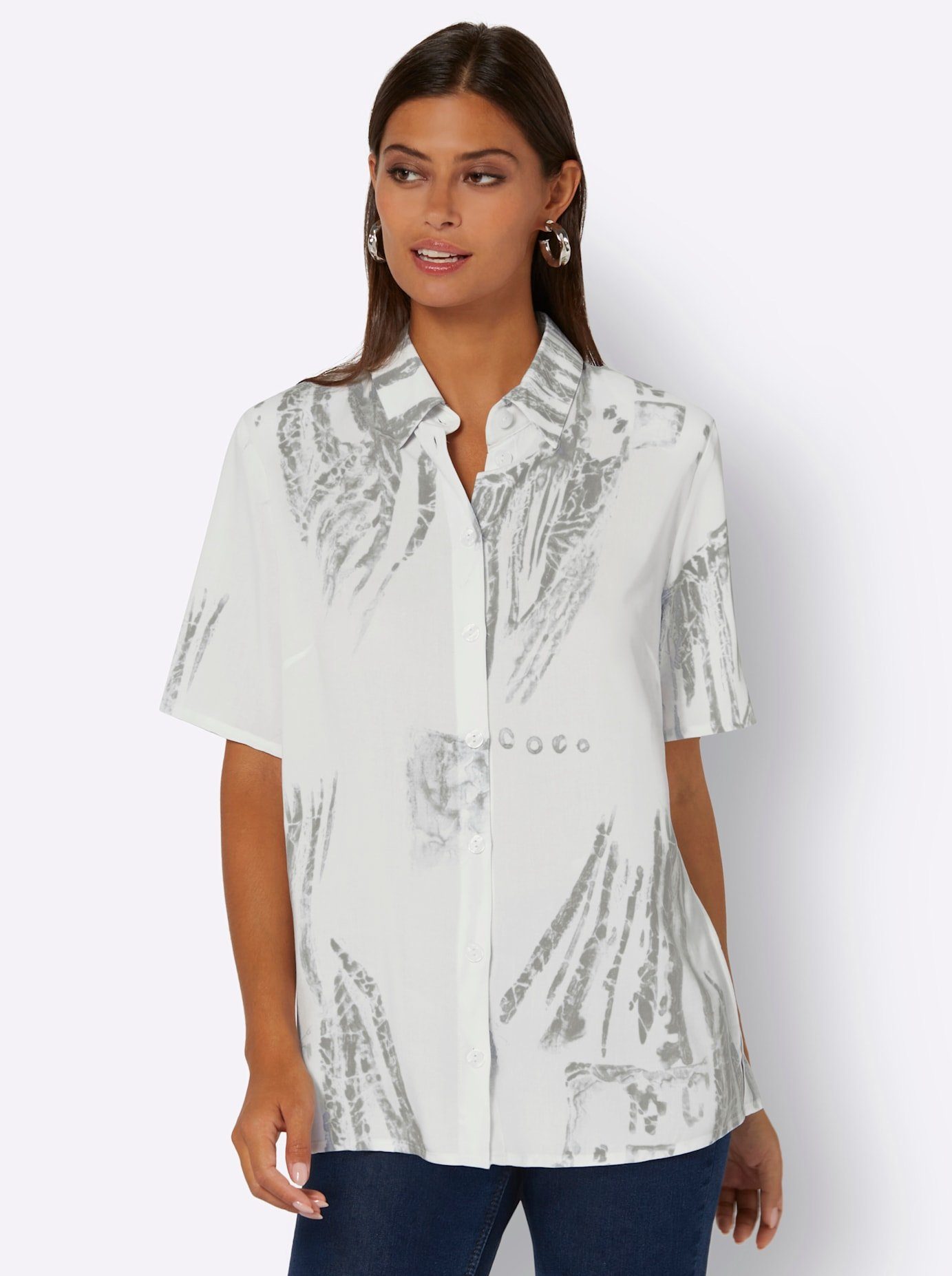 Creation L Gedessineerde blouse