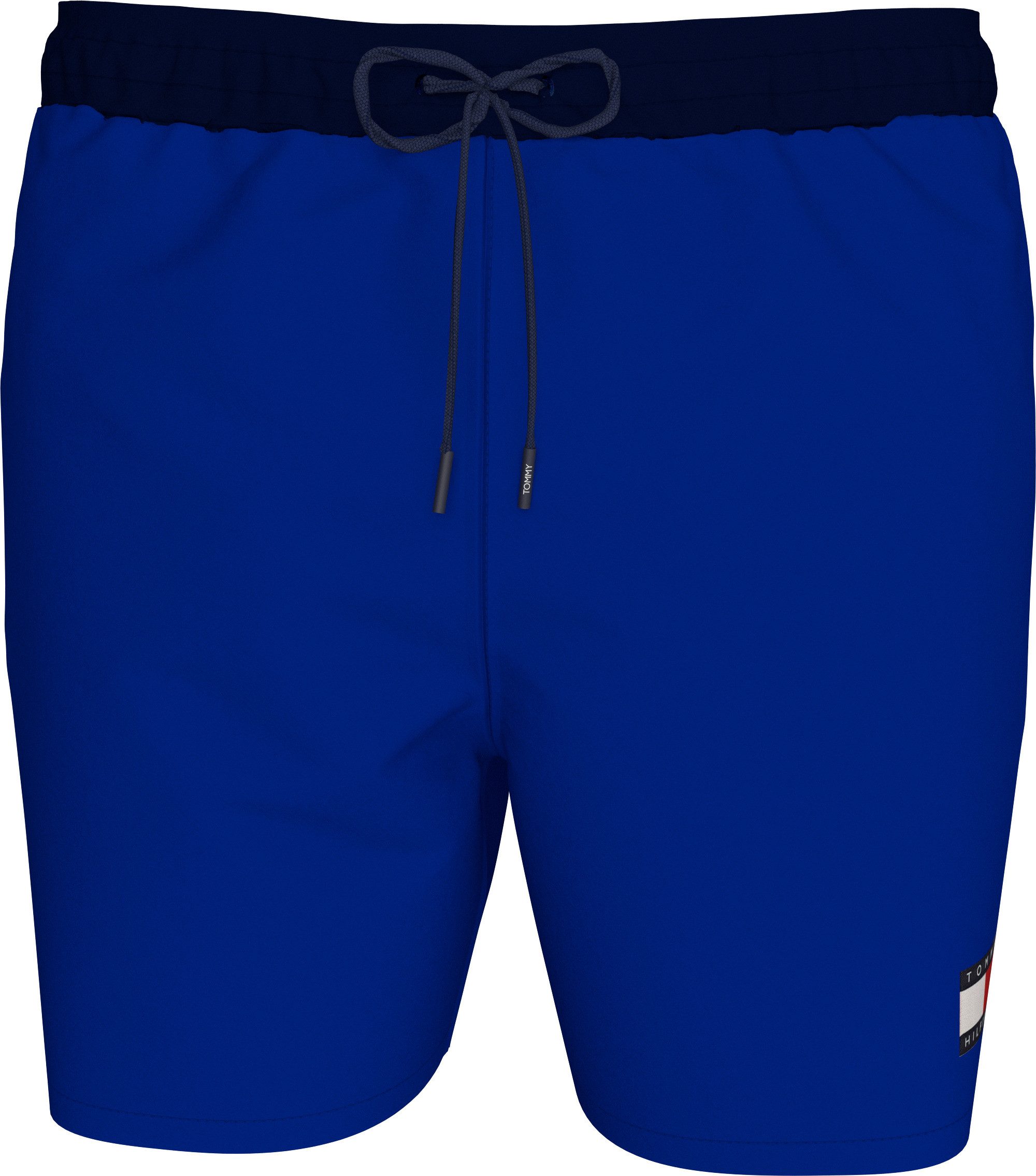 Tommy Hilfiger Swimwear Zwemshort MEDIUM DRAWSTRING met logo-patch, met contrasterende band