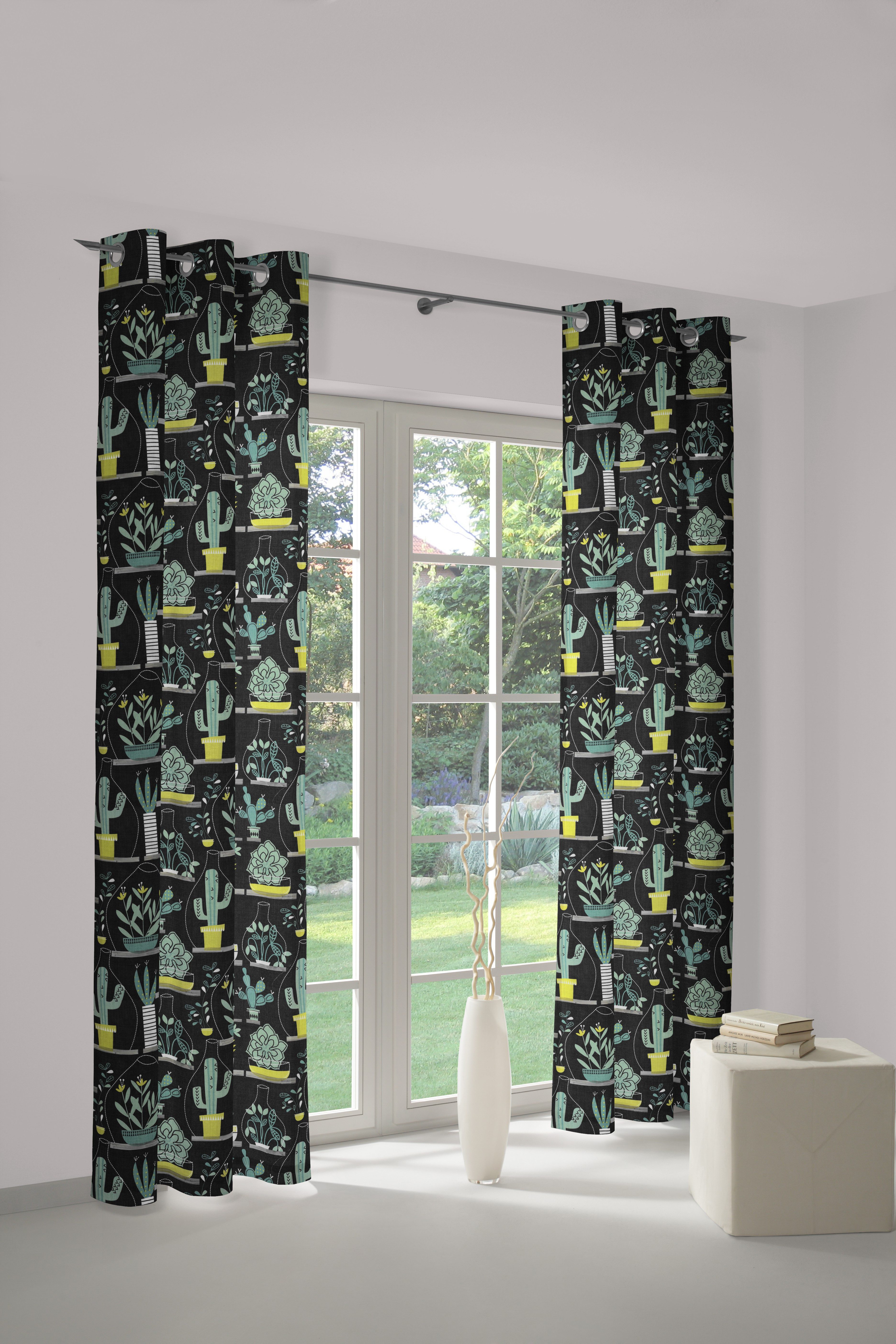 Wirth Gordijn Oakham (1 stuk) kant & klaar gordijnen maat hxb: 255x130 cm groen