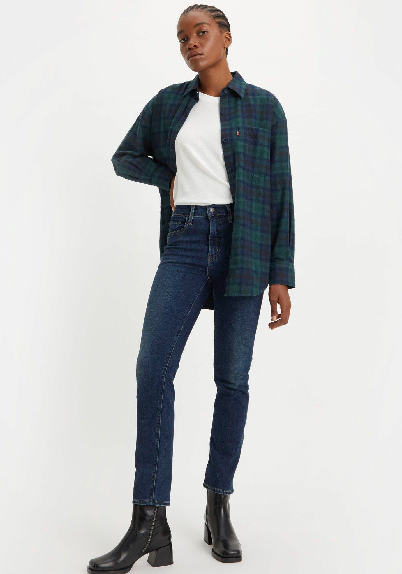 Levi's Straight jeans 724 High Rise Straight dames straight jeans maat 28 blauw