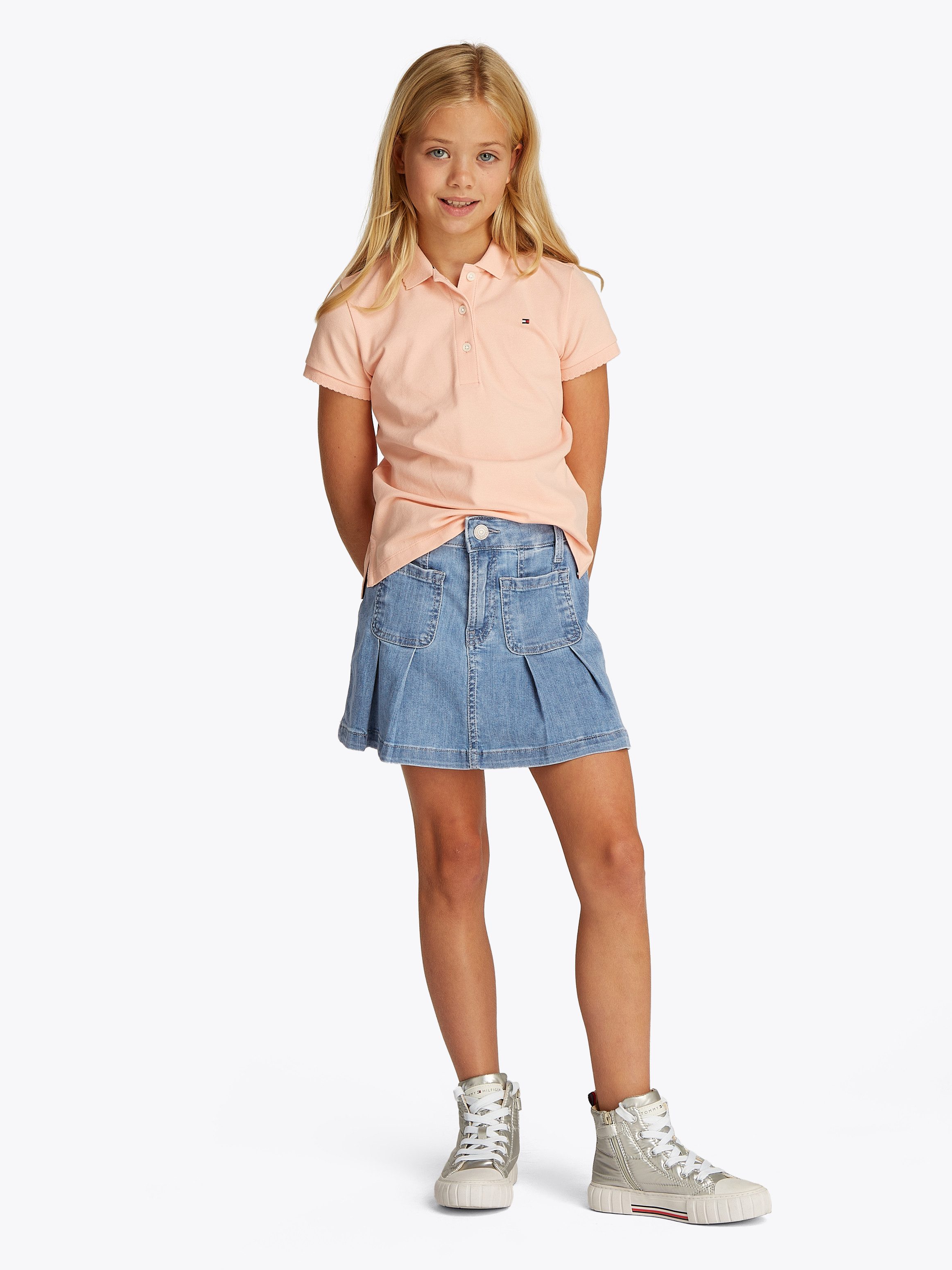 Tommy Hilfiger Plooirok DENIM SKIRT PLEATED
