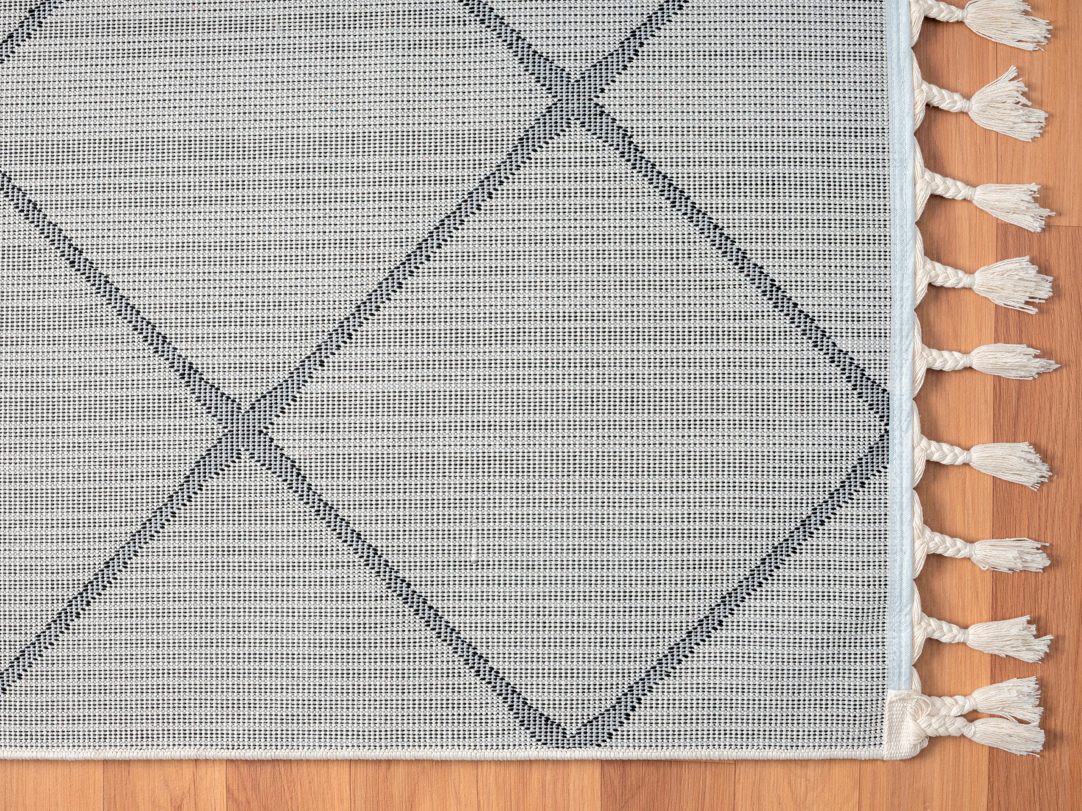 Myflair Möbel & Accessoires Hoogpolig vloerkleed Moroccan Square modern, marokkaans ontwerp, ruitenpatroon, zacht door hoogpolig