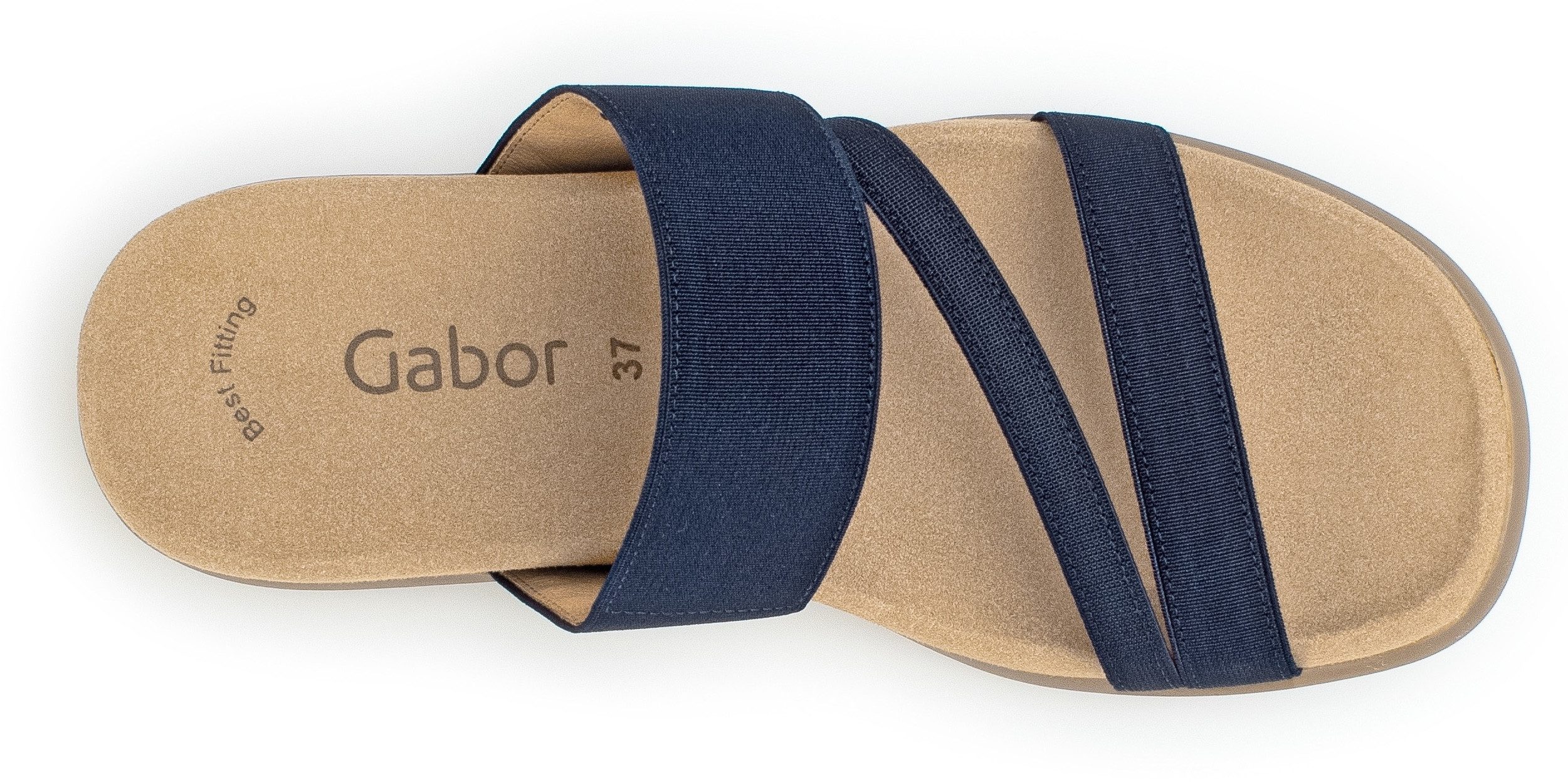 Gabor Slippers sleehak, zomerschoen, pantoffels met ademende leren voering