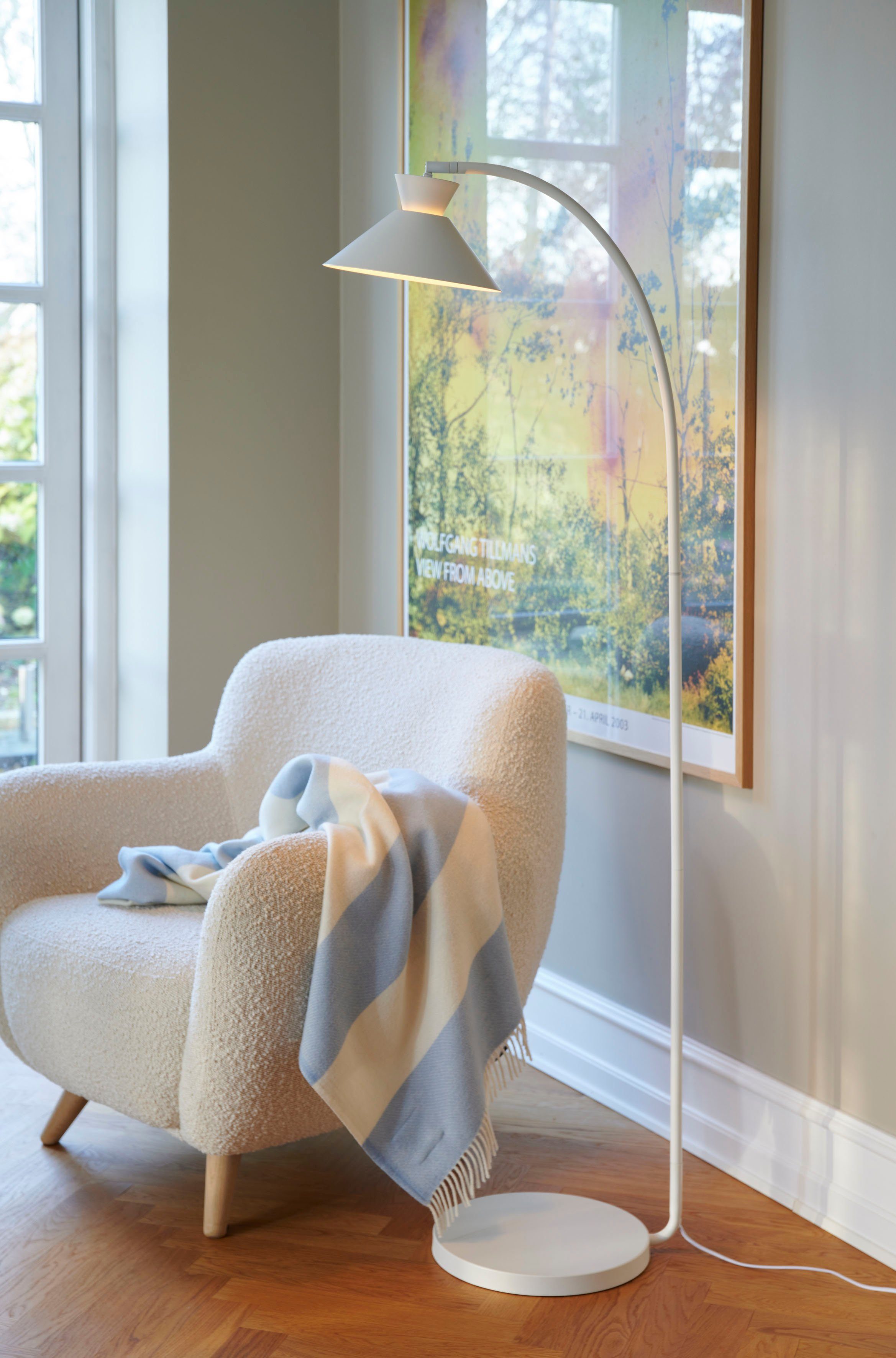Nordlux Staande lamp Dial Noordse eenvoud met duidelijke lijnen, decoratief uplight-effect (1 stuk)