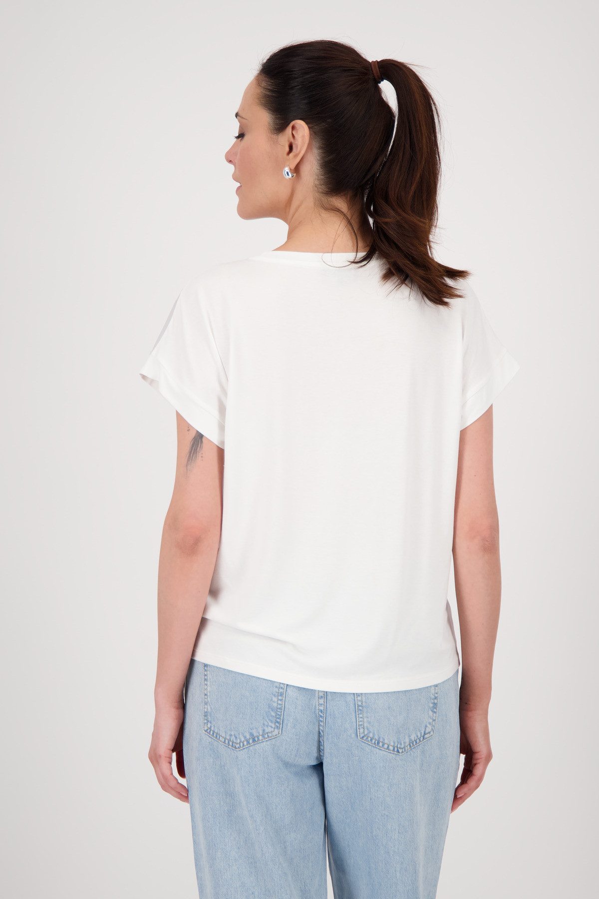 Monari Blouse zonder sluiting met bloemenprint