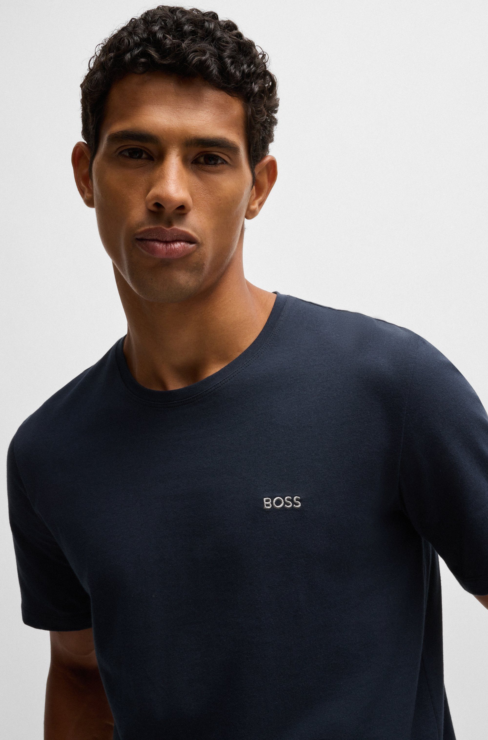 BOSS T-shirt Mix&Match T-Shirt R met boss-borduursel op de borst