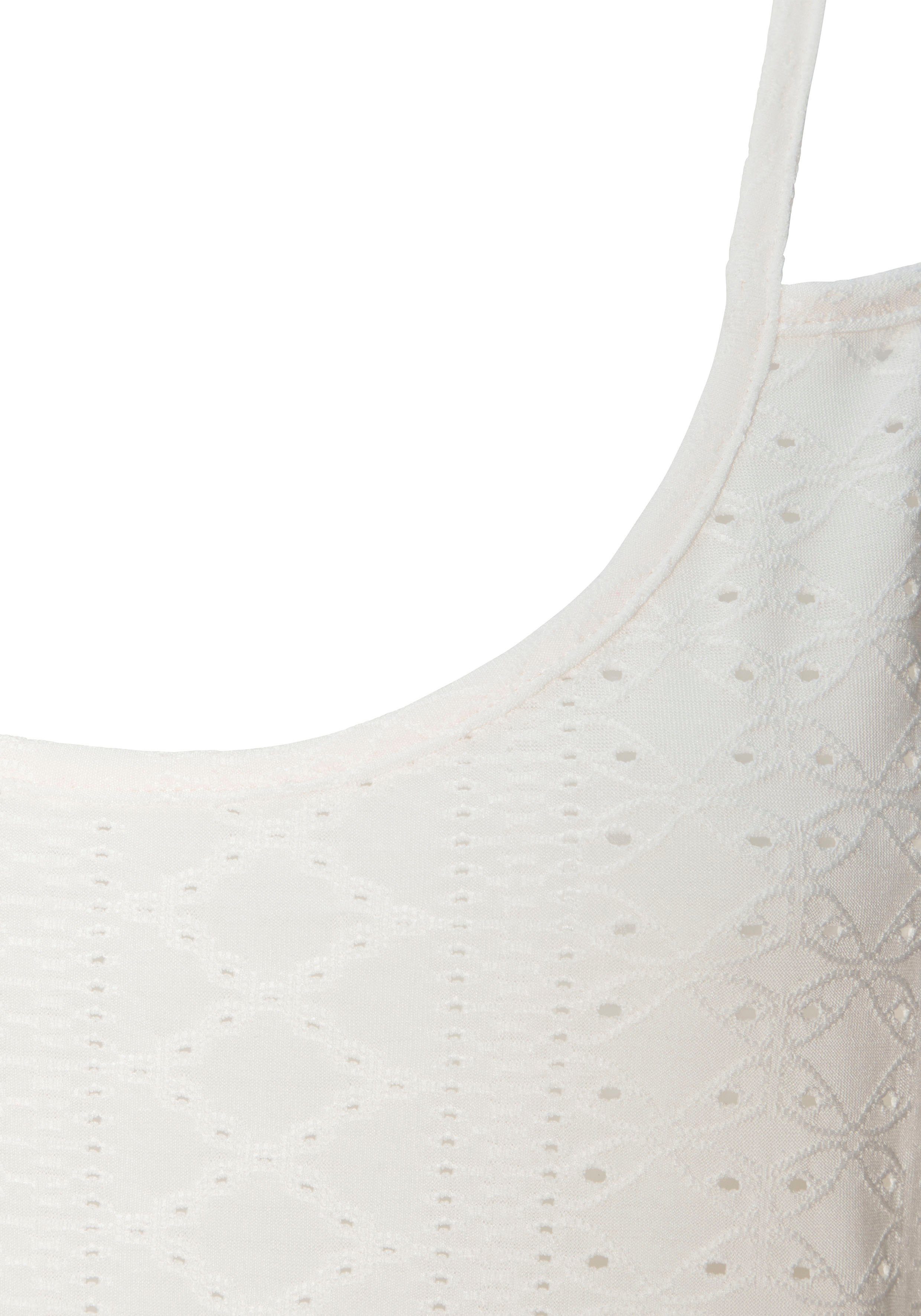 Vivance Top met spaghettibandjes Met broderie anglaise in een gemakkelijk te onderhouden kwaliteit (2-delig, Set van 2)