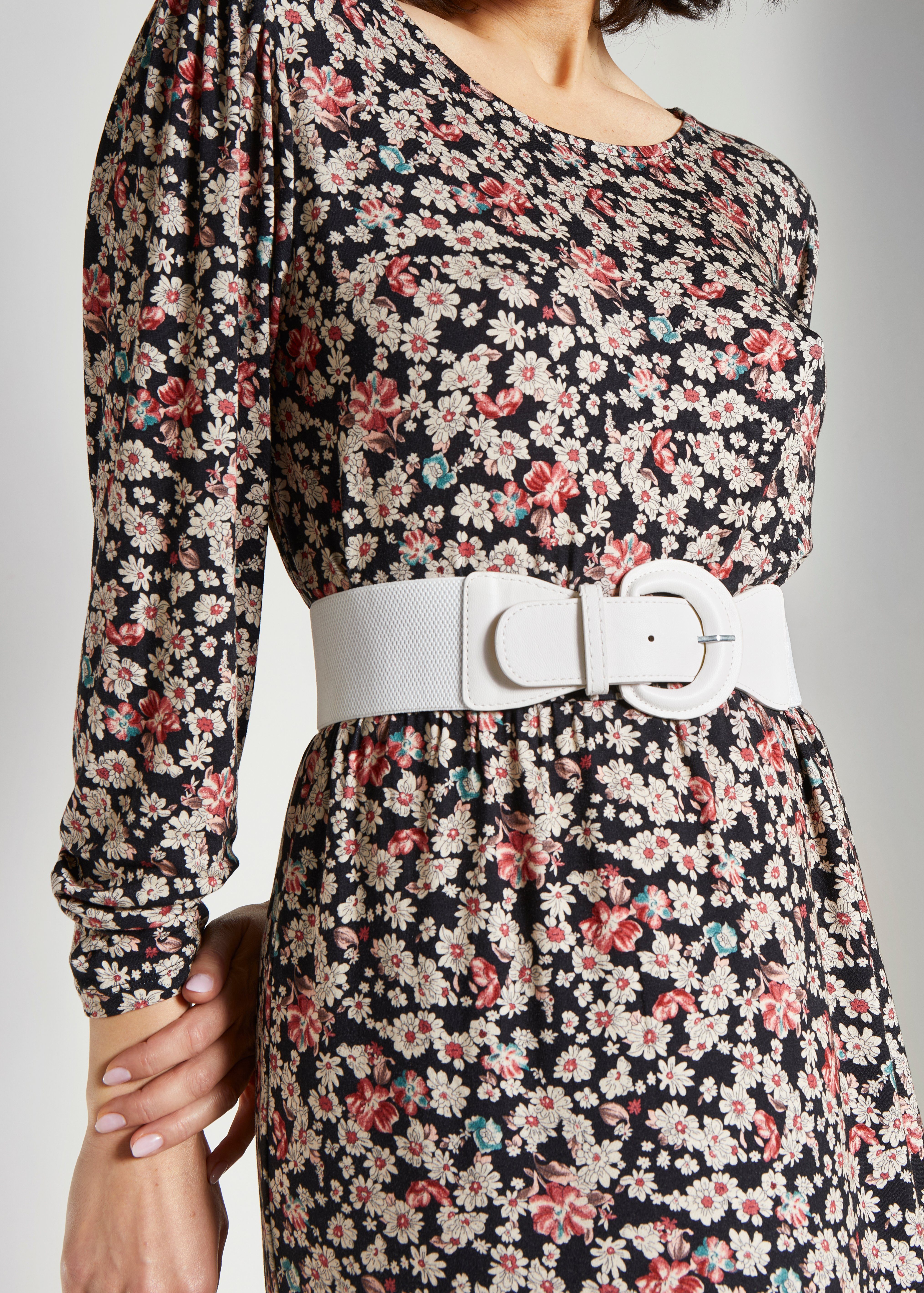 Lascana Tailleriem Stretch riem Shaping-effect, grote gesp, voor jurk & overall, buikriem