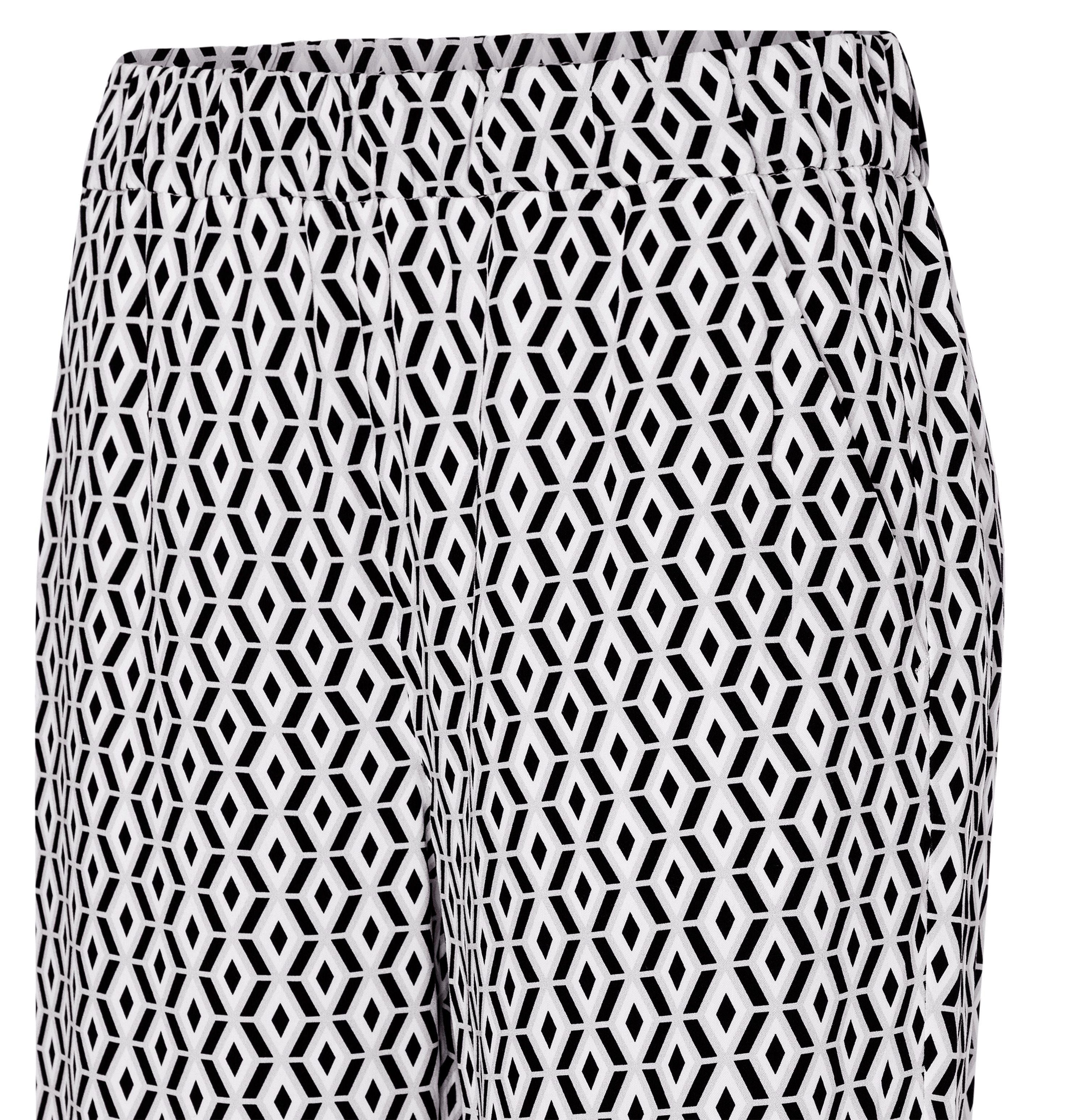 MAC 3 4 broek Chiara Cropped met wijde rechte pijp