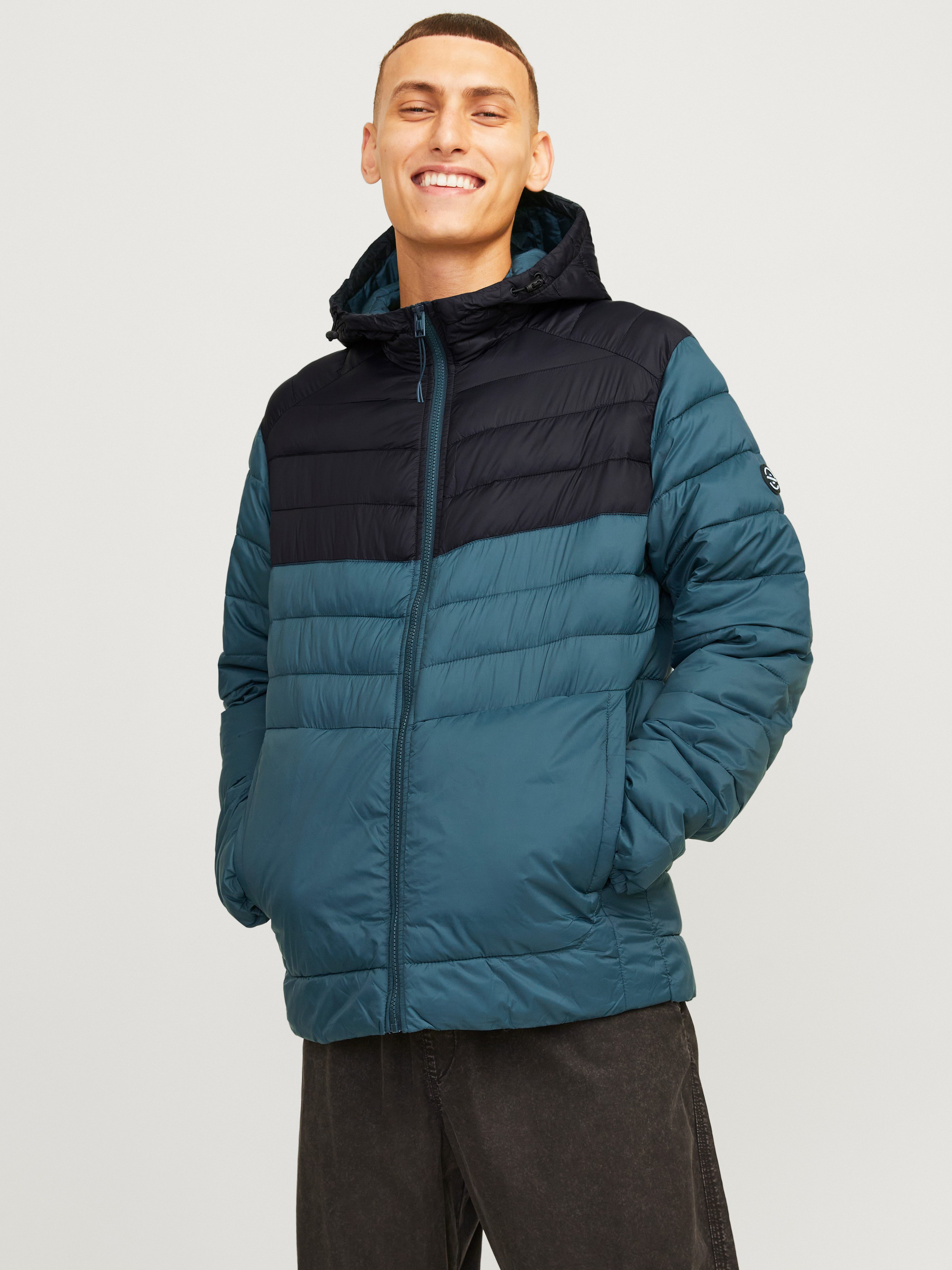 Jack & Jones Gewatteerde jas JJESPRINT PUFFER HOOD NOOS heren winterjassen maat XS groen