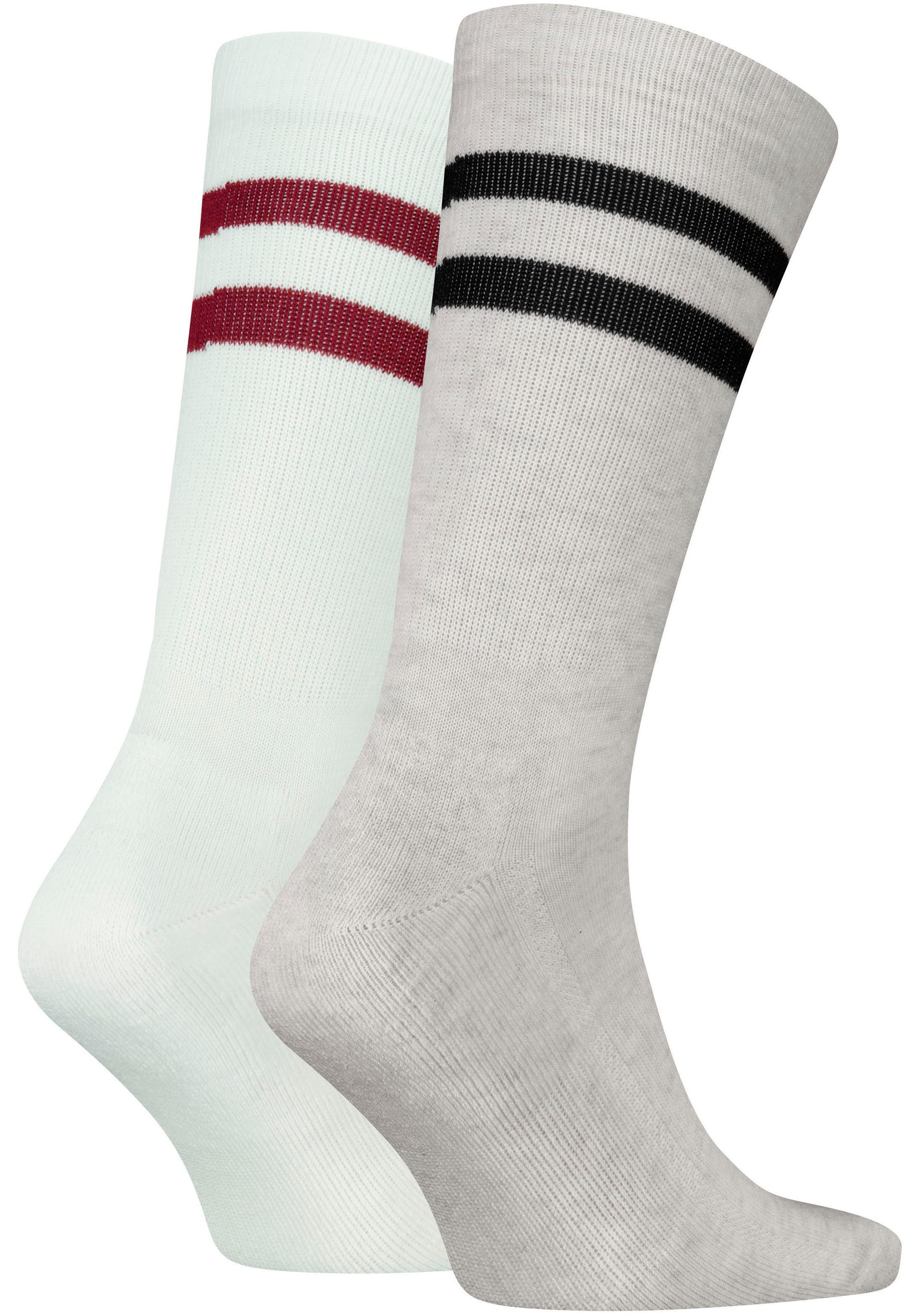 Levi's® Sokken LEVIS REGULAR CUT SPORT STRIPE 2P (2 paar, Set van 2)
