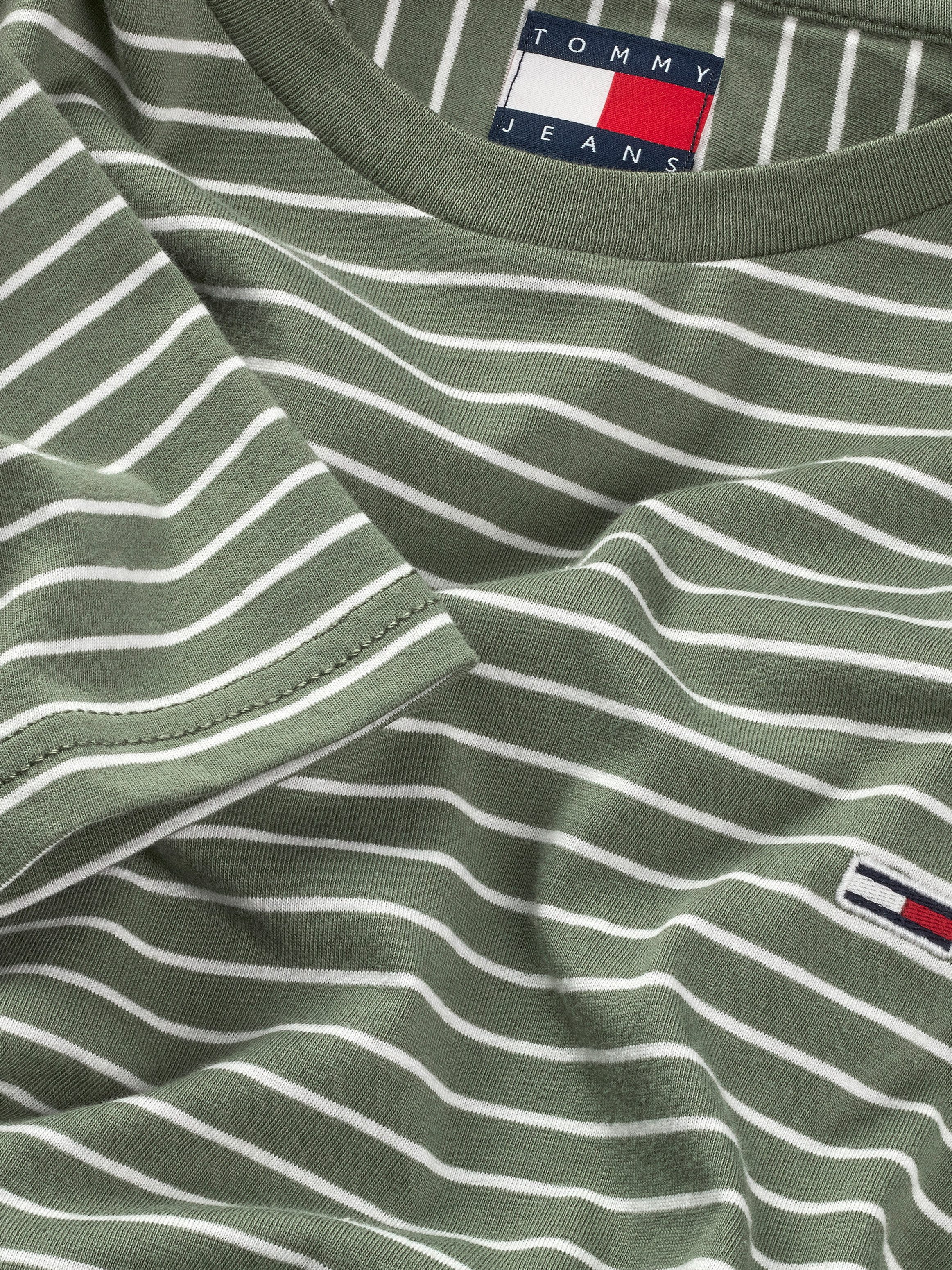 TOMMY JEANS Shirt met ronde hals TJM SLIM STRIPE TEE