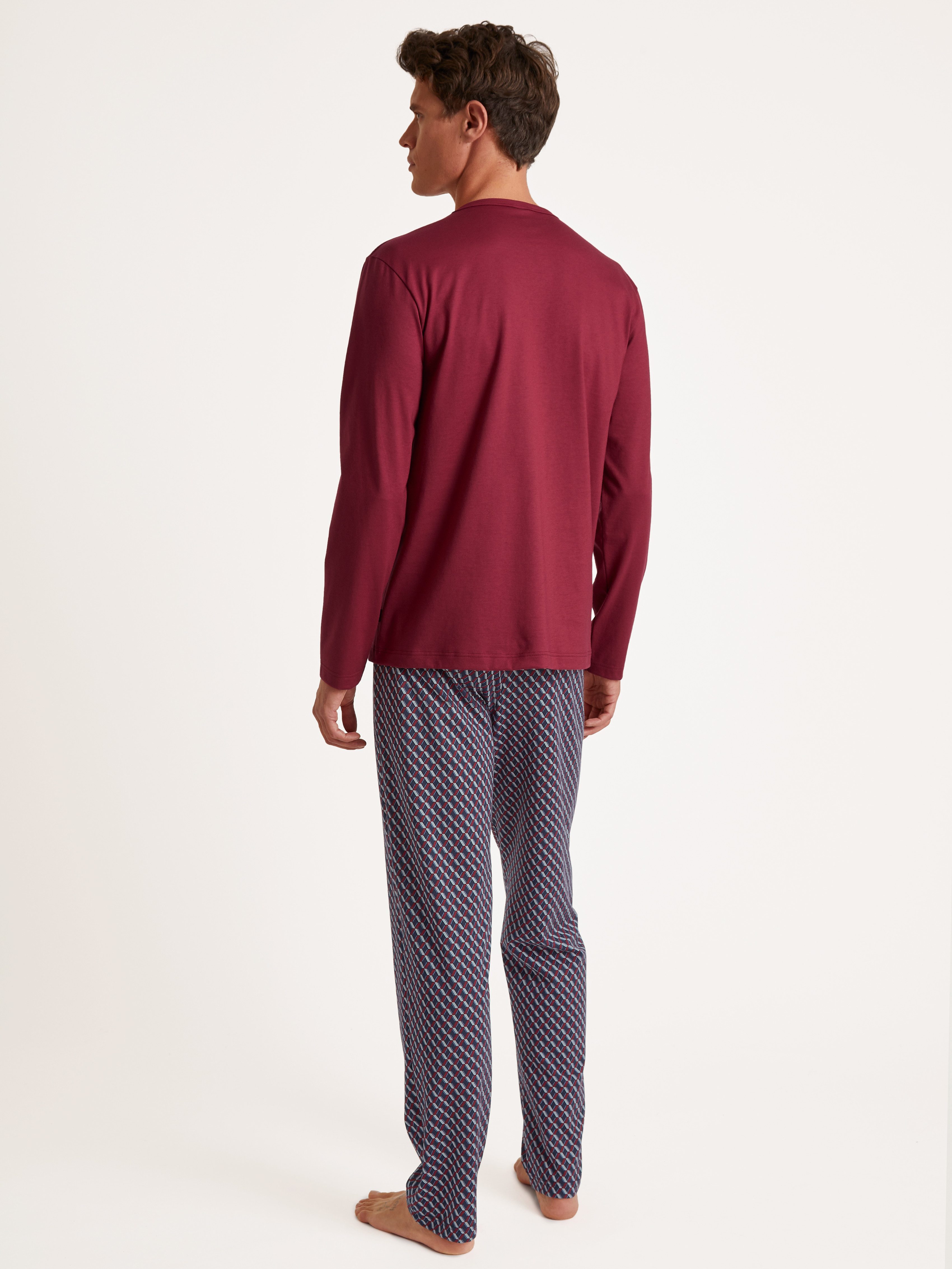 CALIDA Pyjama Relax Imprint met opgestikte borstzak (2-delig)