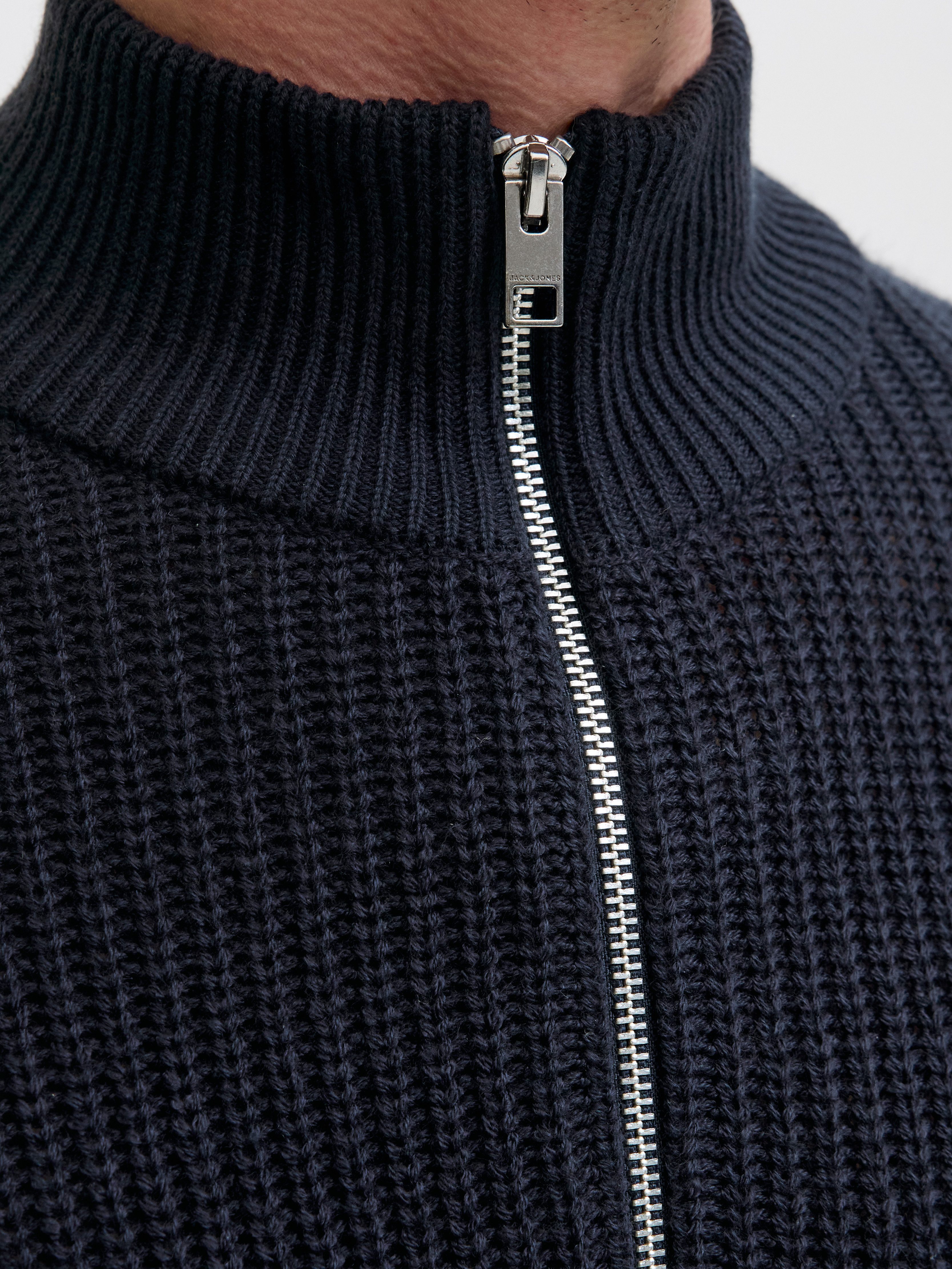 Jack & Jones Schipperstrui JJKAITO KNIT HALF ZIP BF