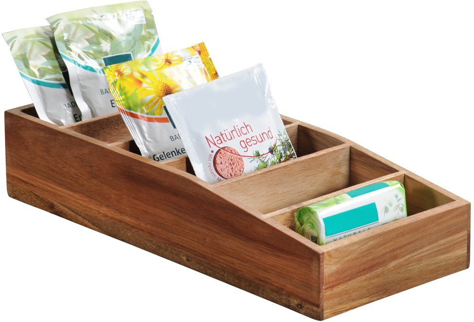 KESPER for kitchen & home Organizer Opbergdoos, voor zaksoepen, van FSC®-gecertificeerd acaciahout (1 stuk)