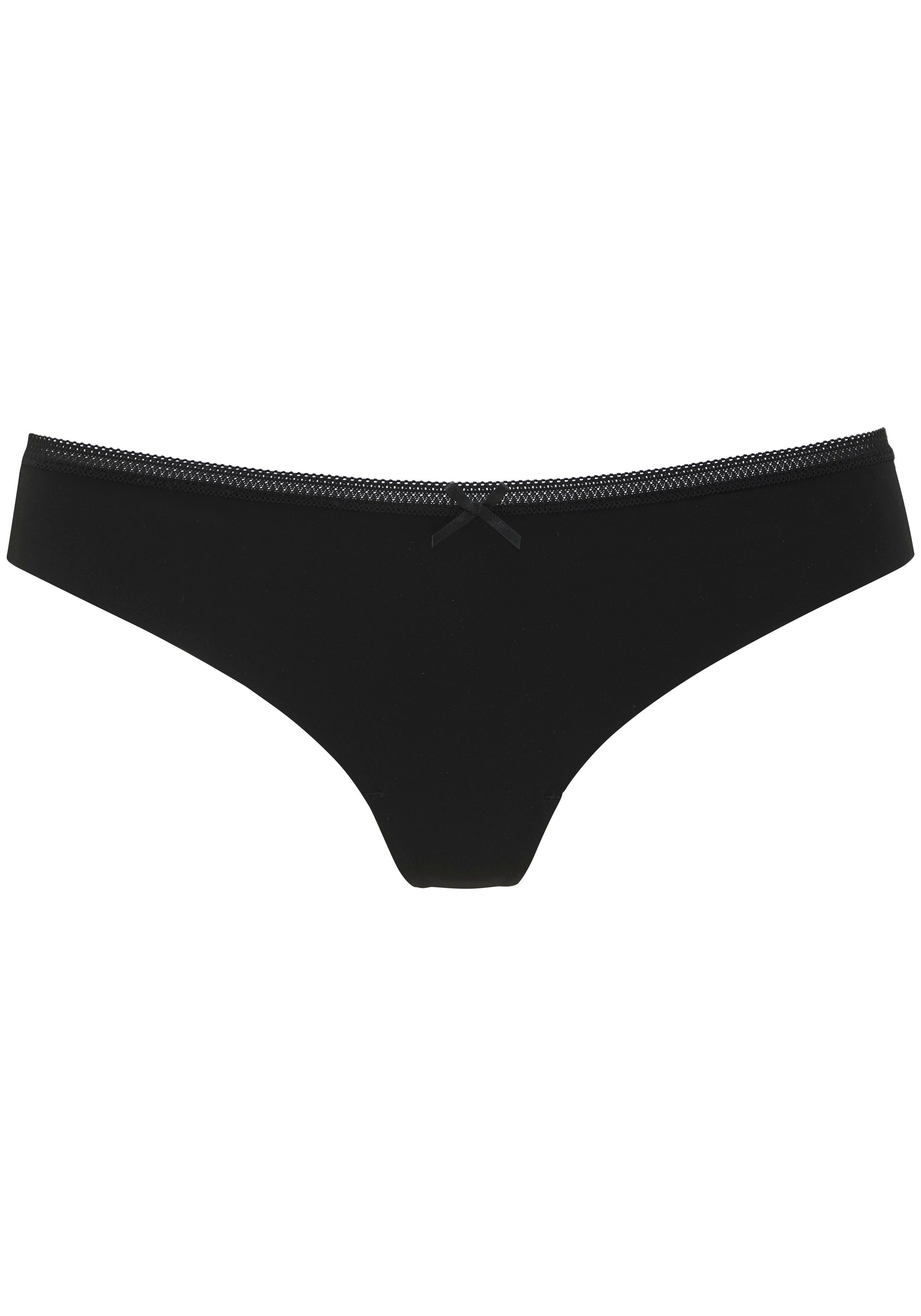 s.Oliver RED LABEL Beachwear String SEAMLESS met naadloze verwerking en mooie kant-bies