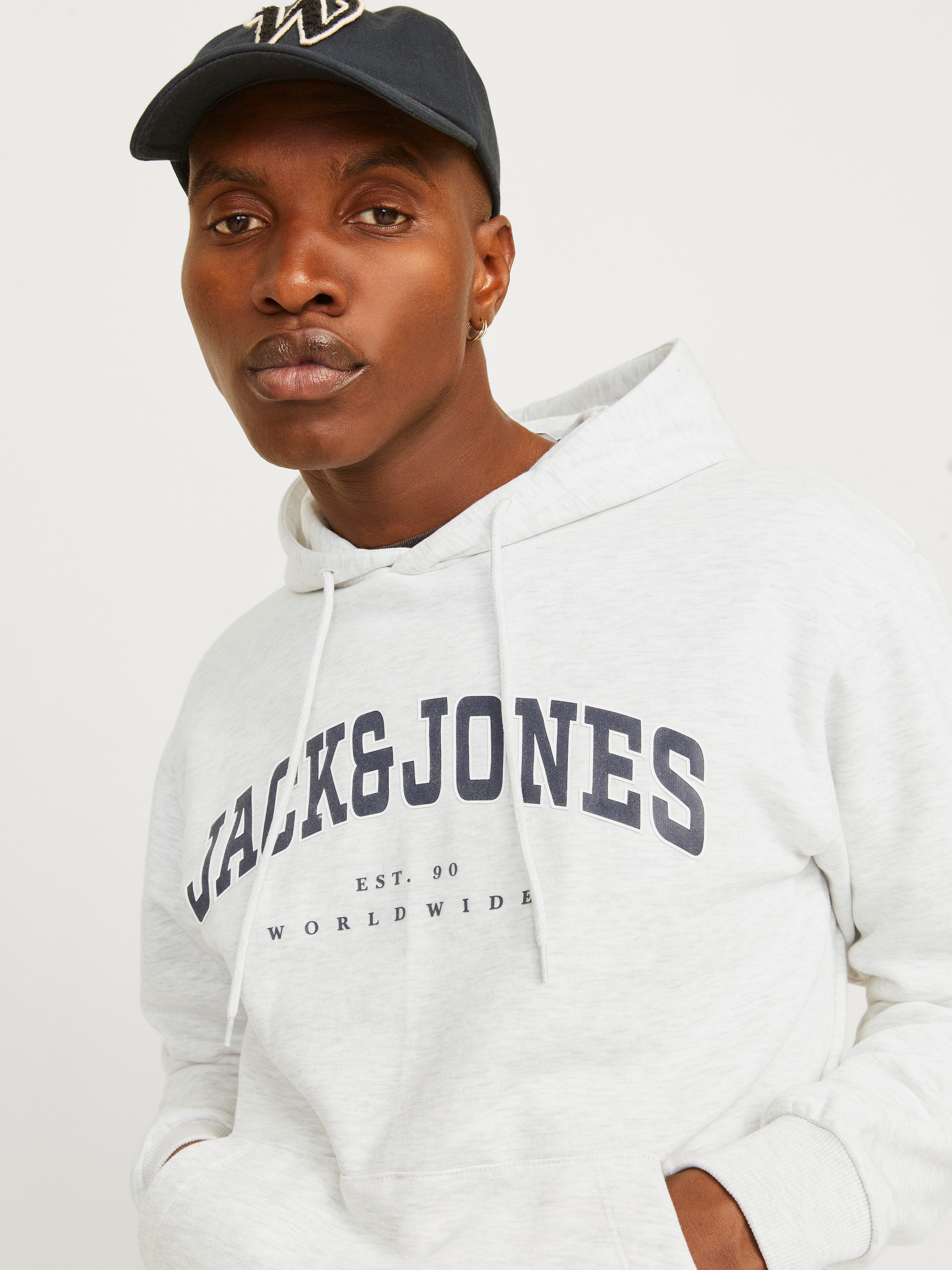 Jack & Jones Hoodie JJECALEB VARSITY SWEAT HOOD NOOS