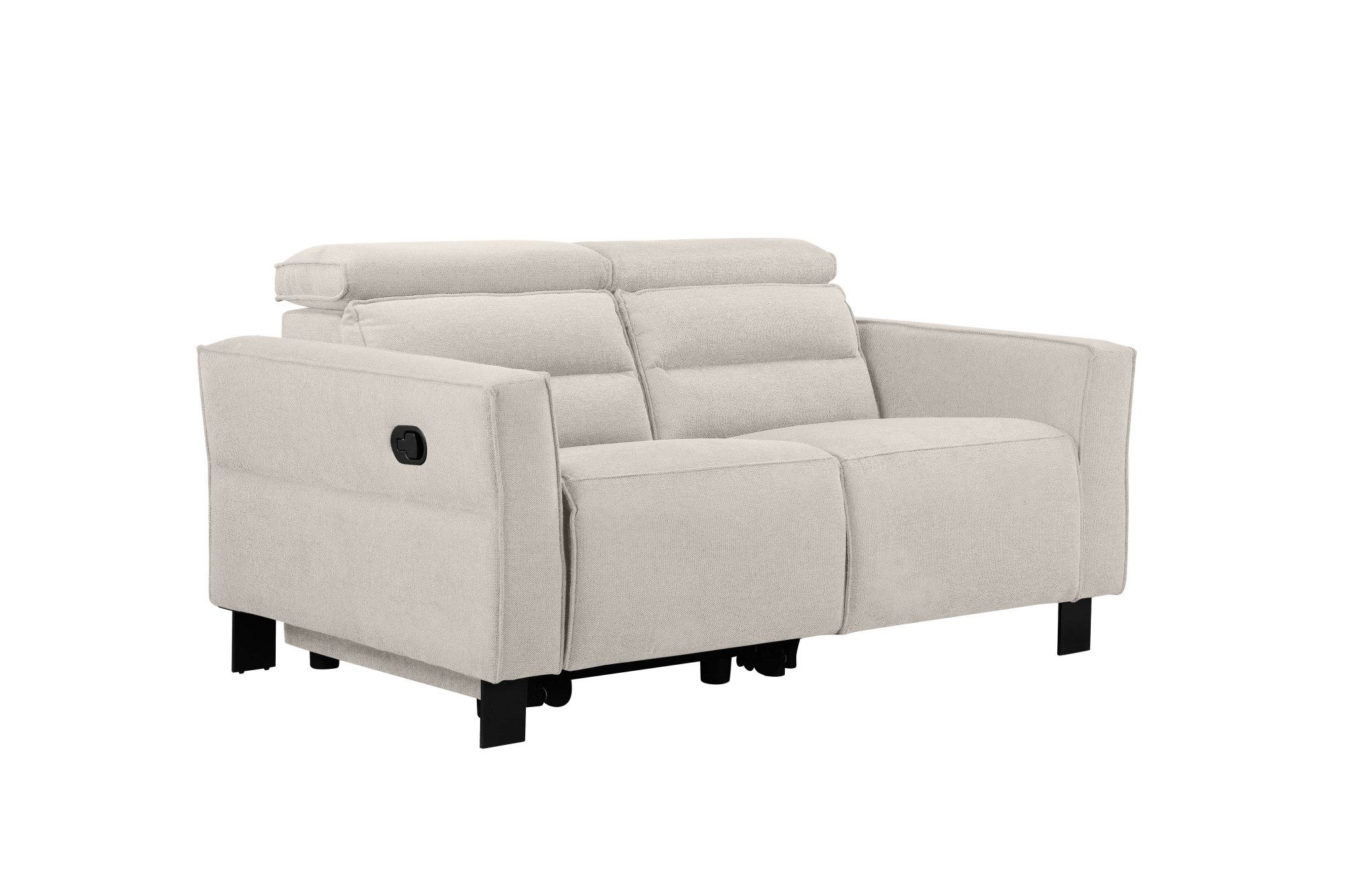Places of Style 2-zitsbank Carpari, 162 cm, met handmatige of elektrische relaxfunctie