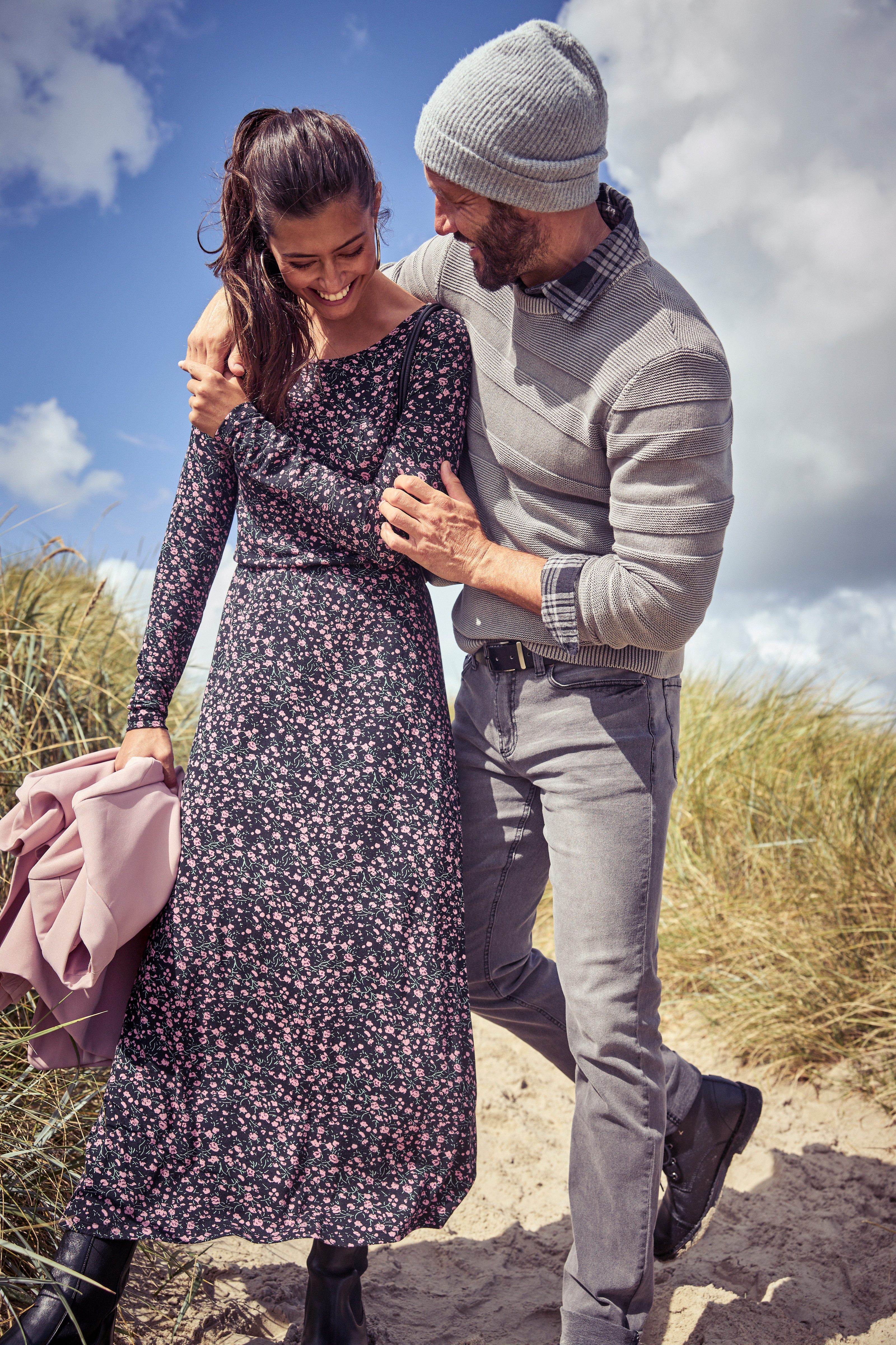 Laura Scott Jerseyjurk in modieuze midilengte