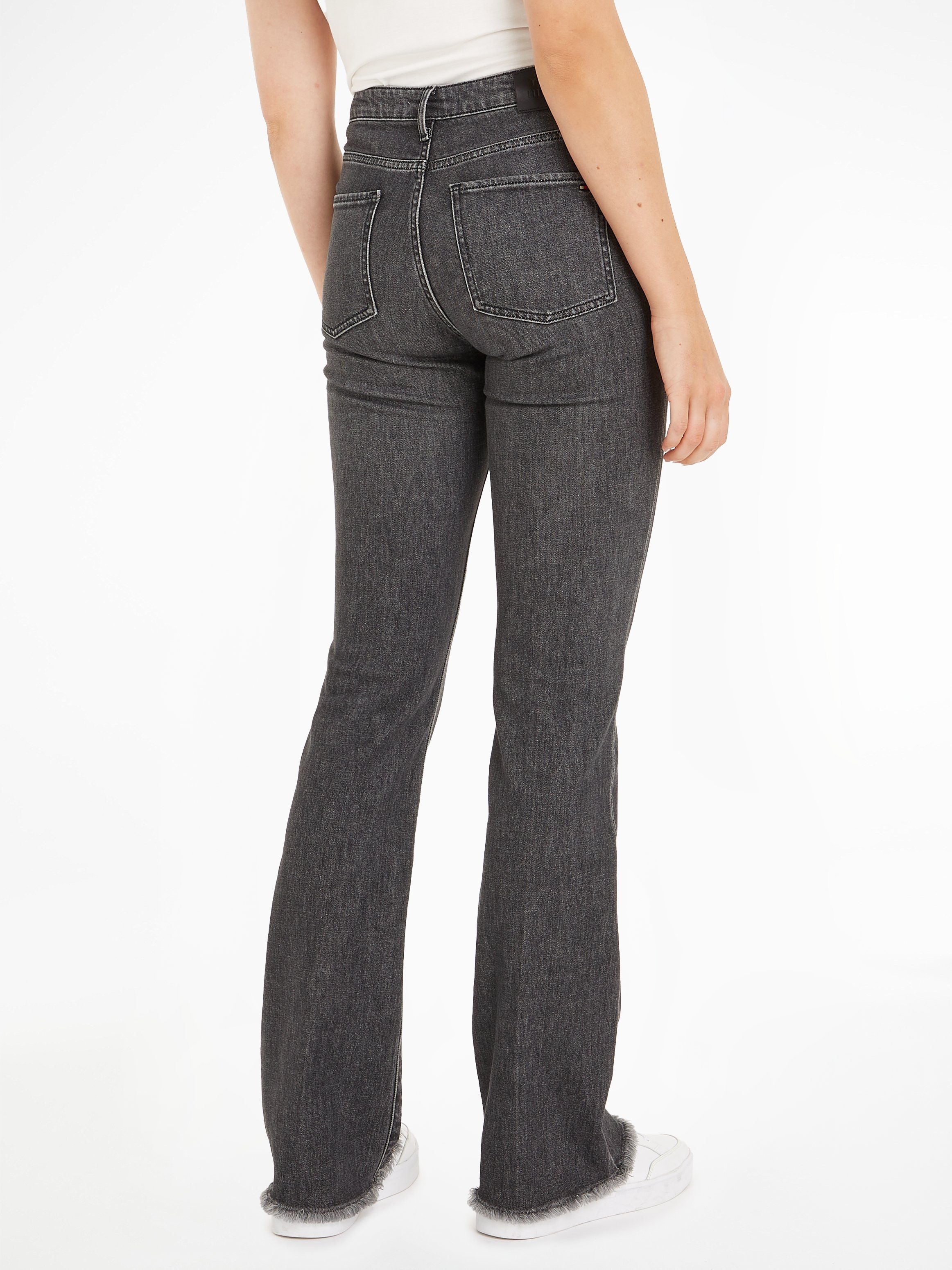 Tommy Hilfiger Bootcut jeans BOOTCUT RW BEA met leren badge