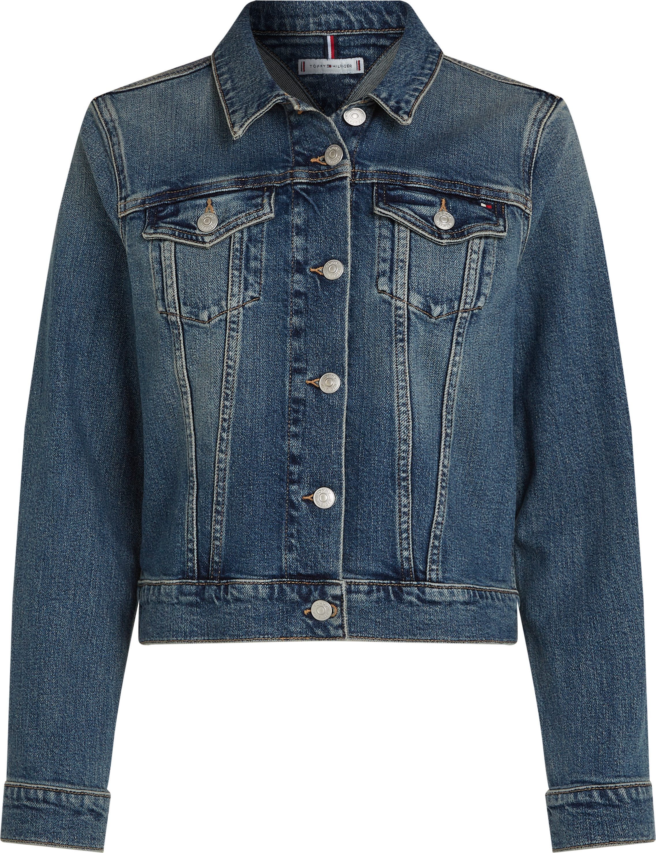 Tommy Hilfiger Jeansjack met geborduurd logo
