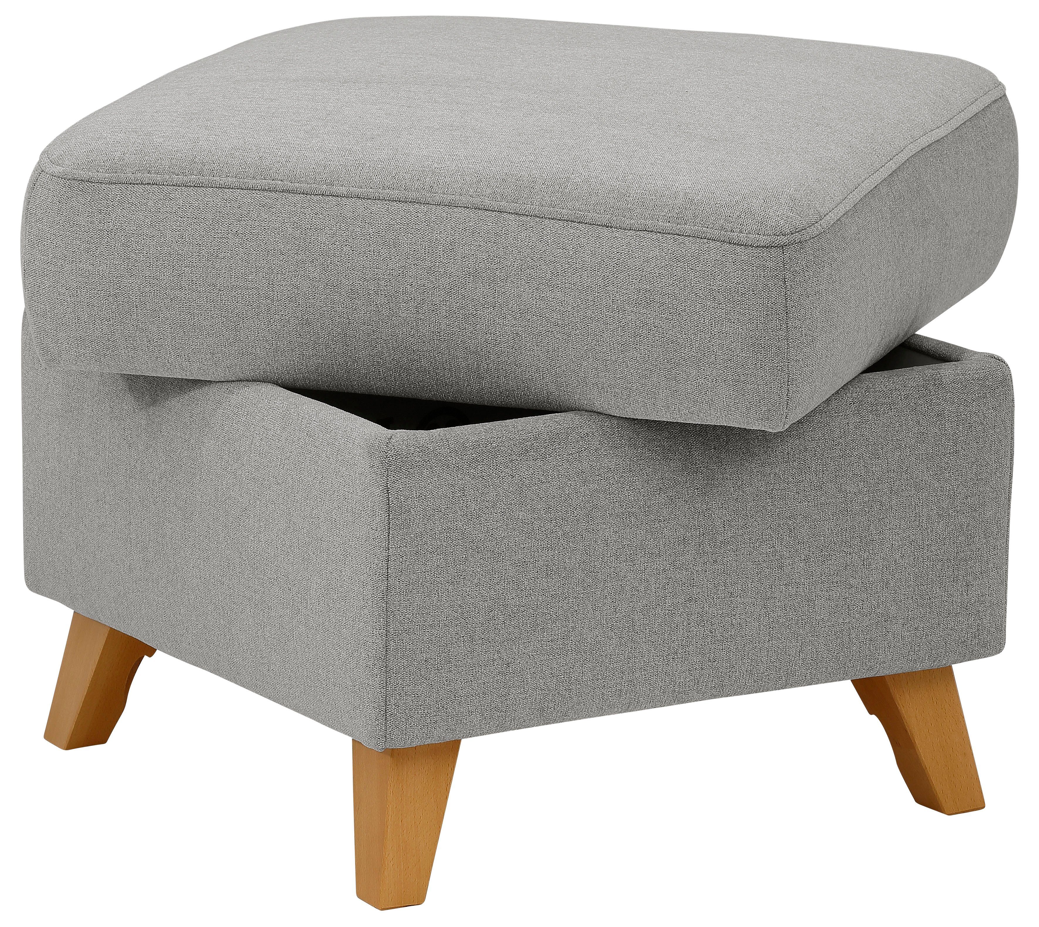 Home affaire Hocker met bergruimte Westerland in vele soorten bekleding en kleuren, ook in luxe-microvezel geïmpregneerd