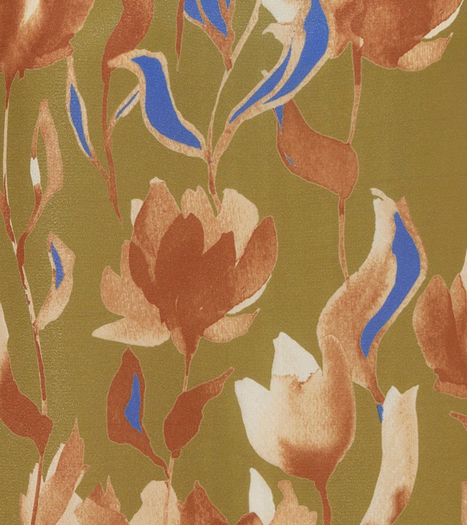 Aniston CASUAL Blouse zonder sluiting met schilderachtig bloesemprint - elk stuk is uniek