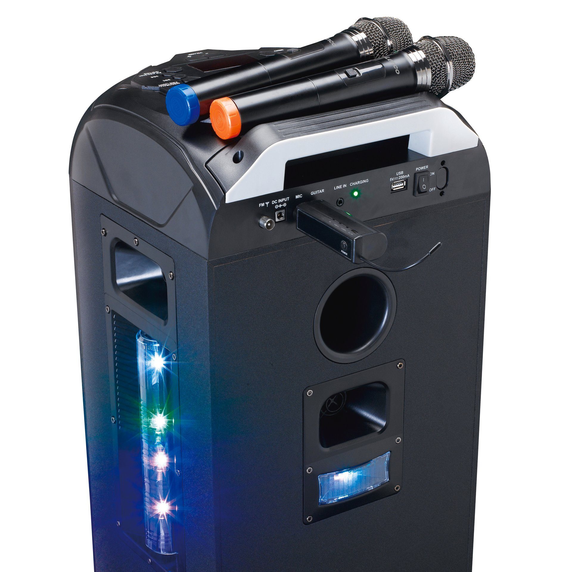 Lenco Microfoon MCW-020BK - Set met 2 draadloze microfoons