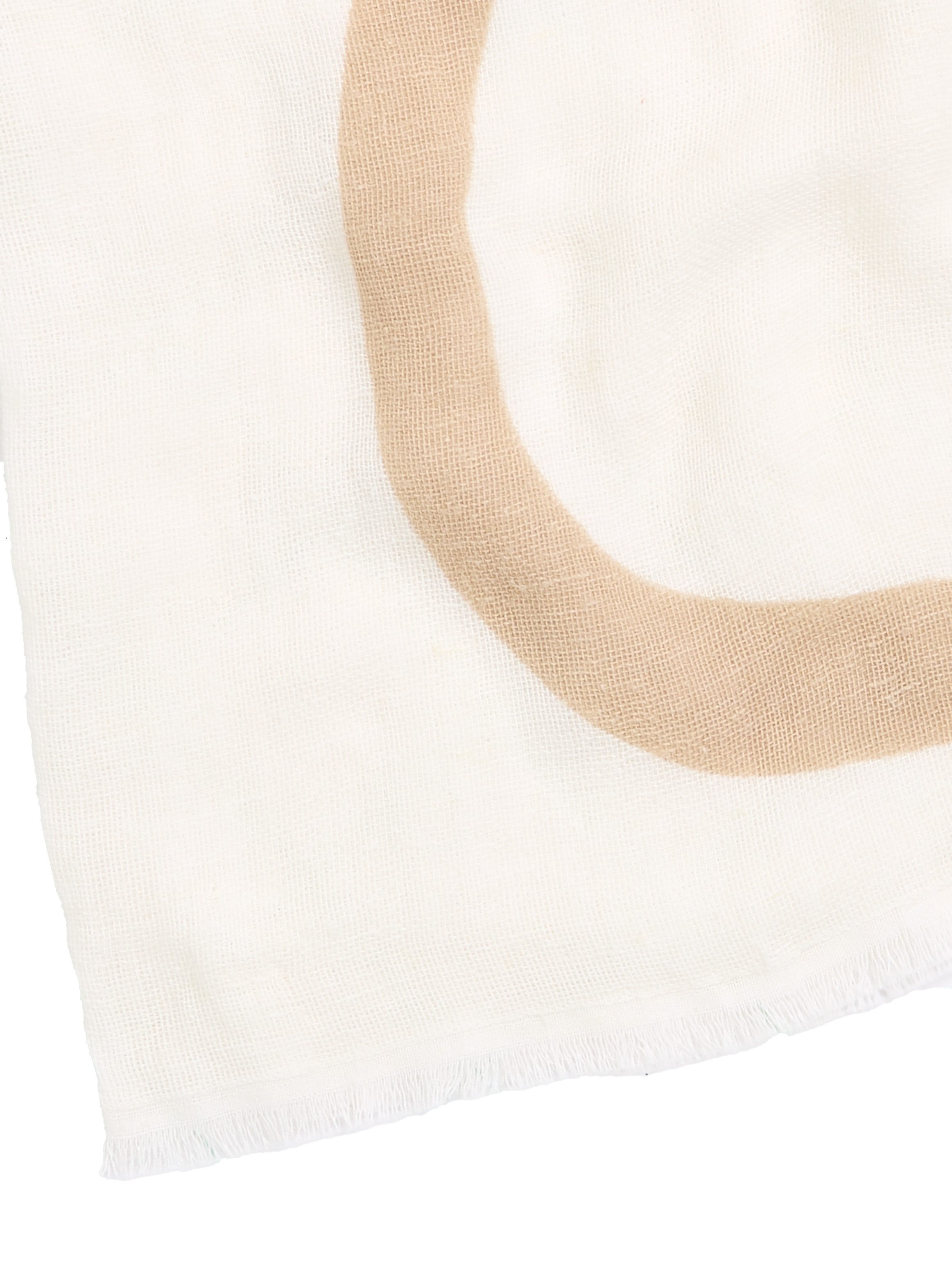Calvin Klein Sjaal BOLD LOGO COTTON HEMP SCARF