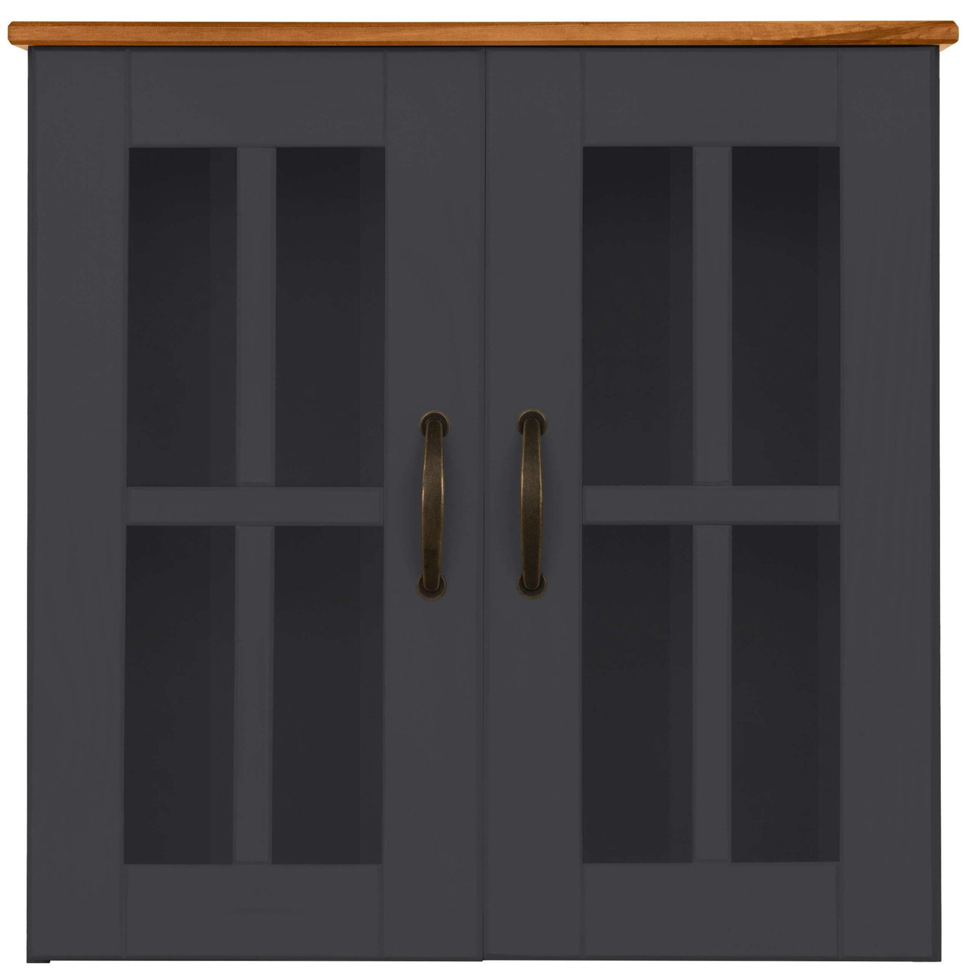 Home affaire Hangend kastje Rodby Massief, FSC®-gecertificeerd hout, grepen metaal, breedte 60 cm, hoogte 60 cm