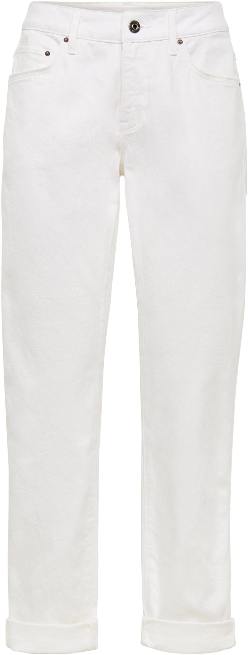g-star raw boyfriendjeans kate boyfriend jeans met omgeslagen zoom is de stijl perfect wit
