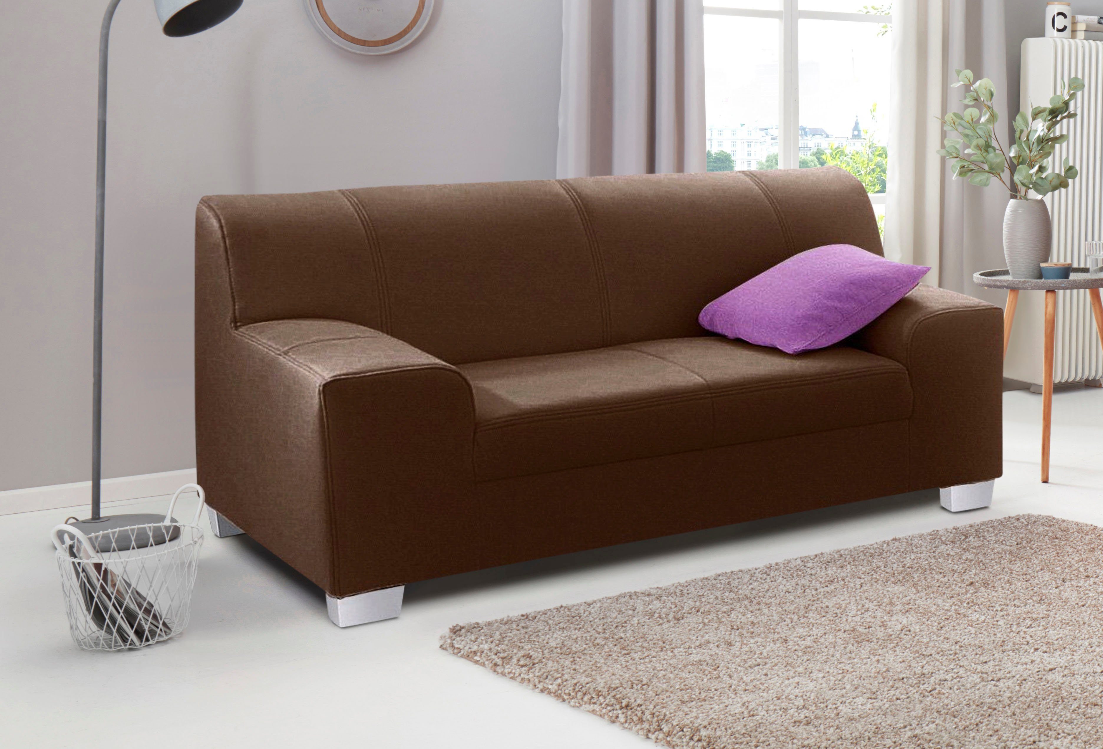 DOMO collection 2-zitsbank Amando tijdloos en modern, comfortabel,
