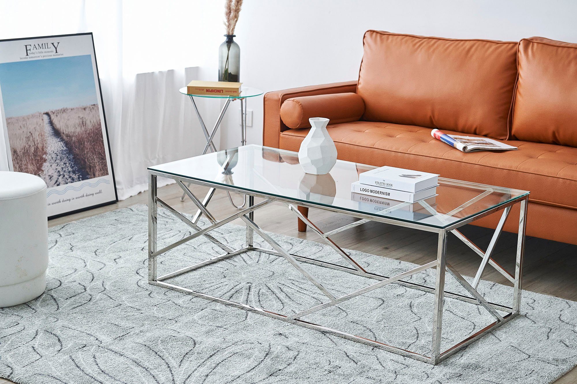 SalesFever Salontafel Frame gemaakt van roestvrij edelstaal