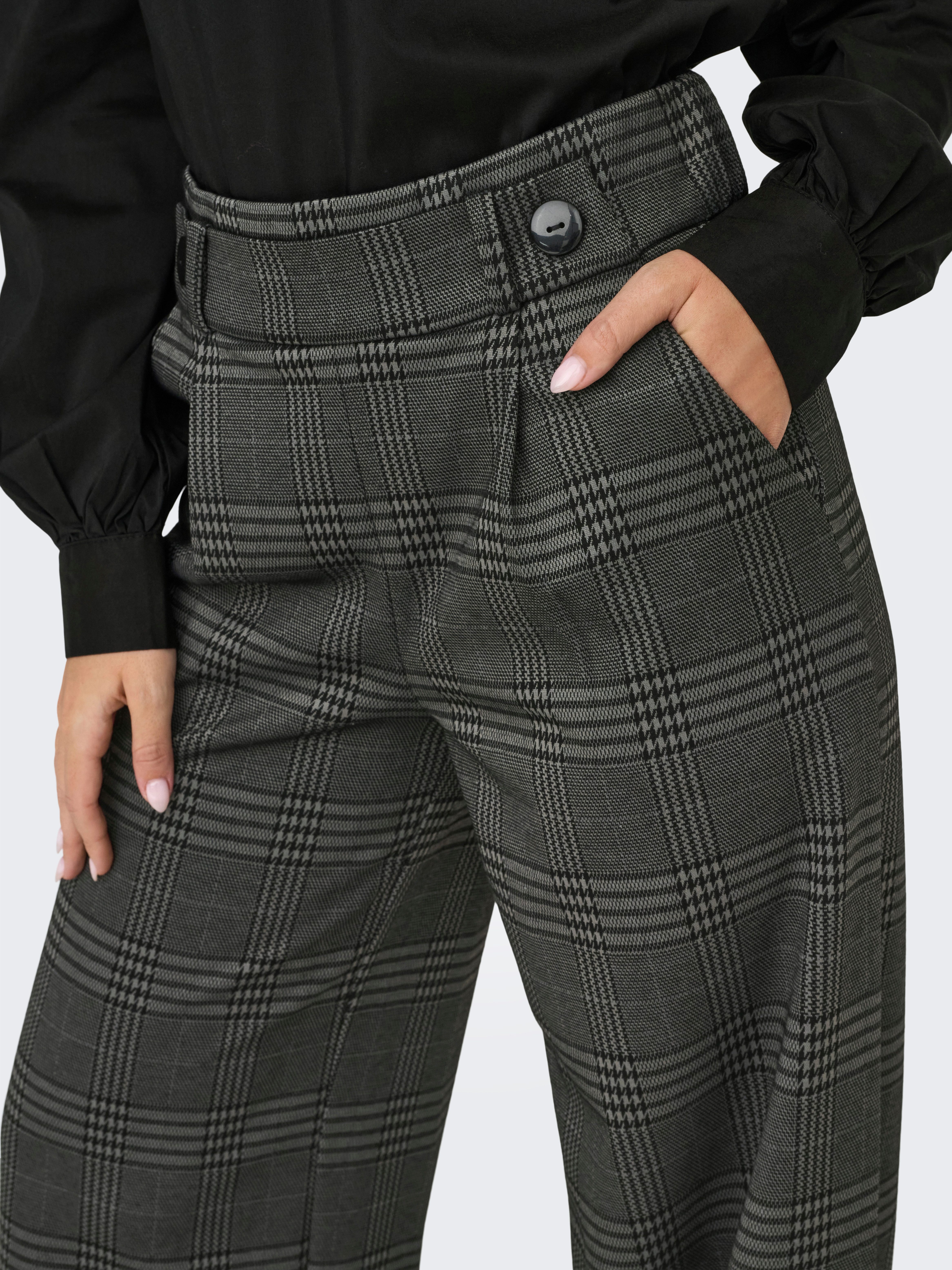 JDY Pantalon JDYGEGGO MIA LONG CHECK PANT JRS NOOS