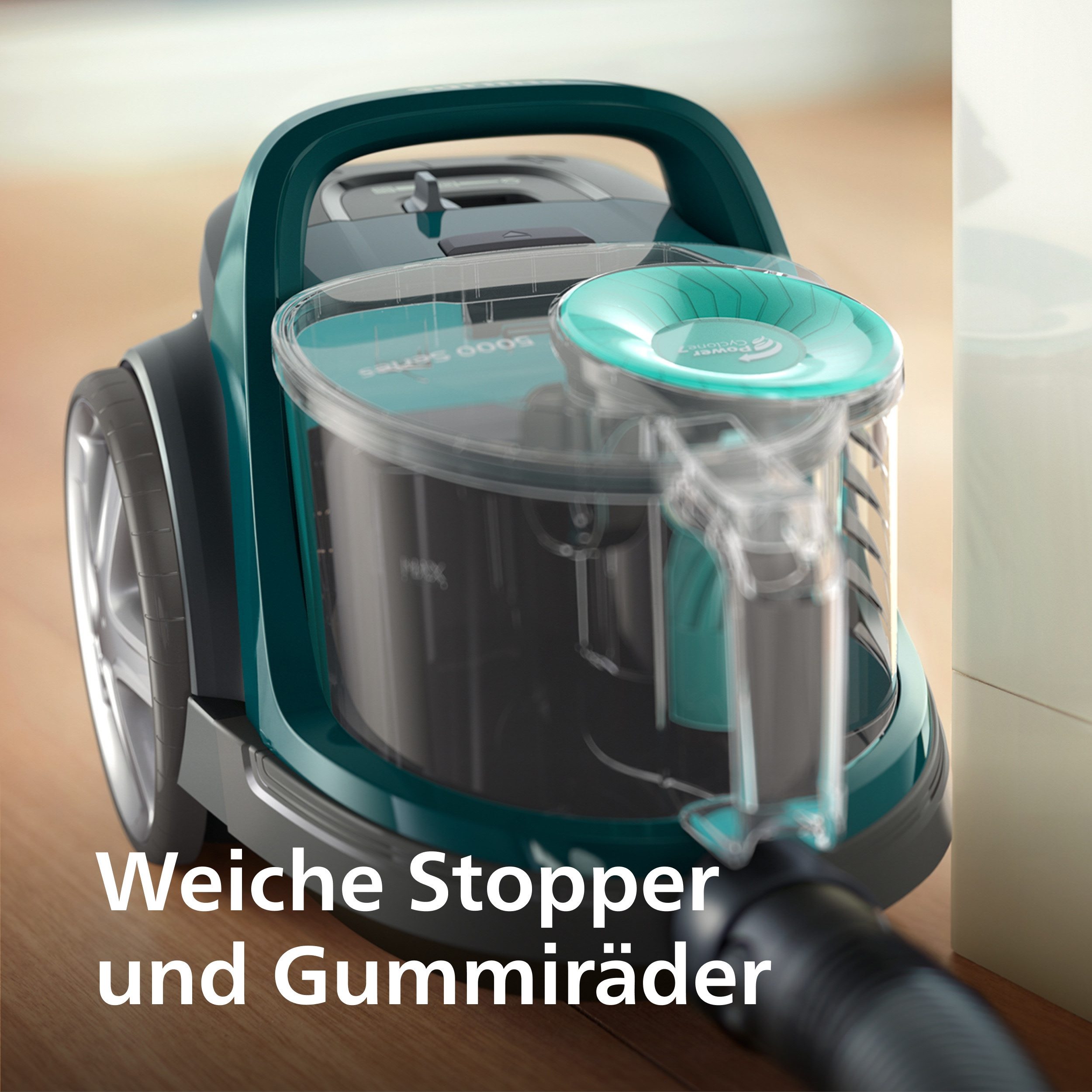 Philips Stofzuiger FC9555/09 met 1,5 l inhoud en tri-active+-zuigmond