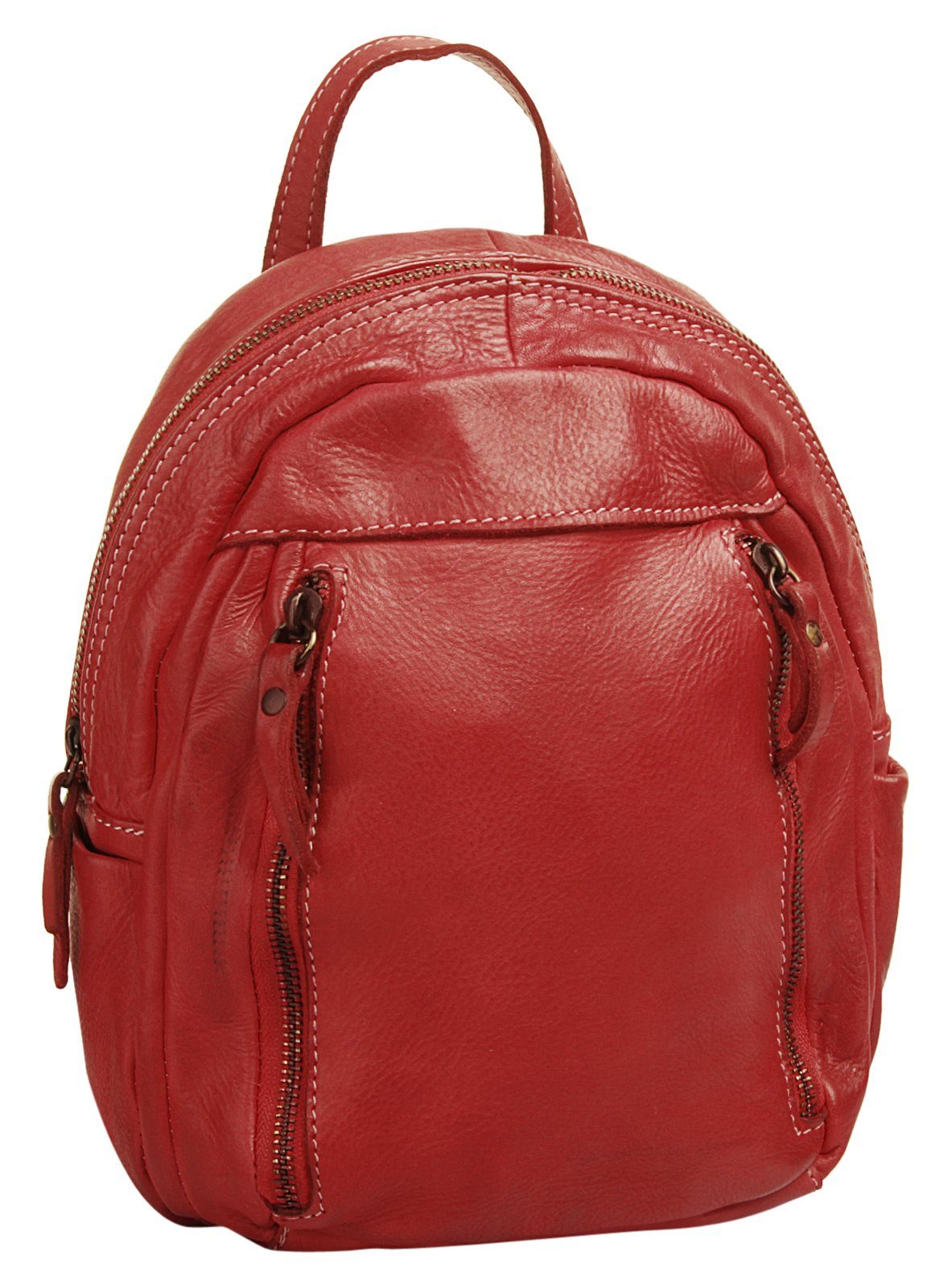 Cluty Rugzak echt leer, made in italy (1)