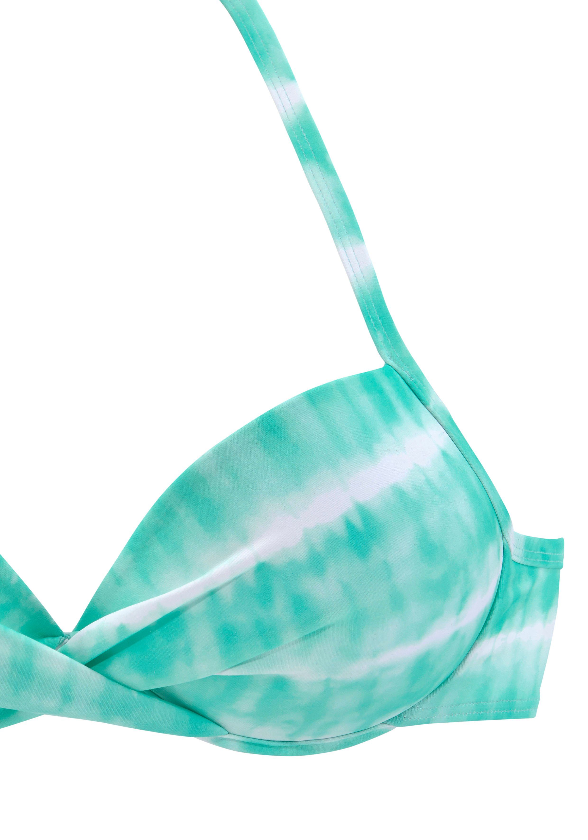 s.Oliver RED LABEL Beachwear Push-upbikinitop Enja knoop-look