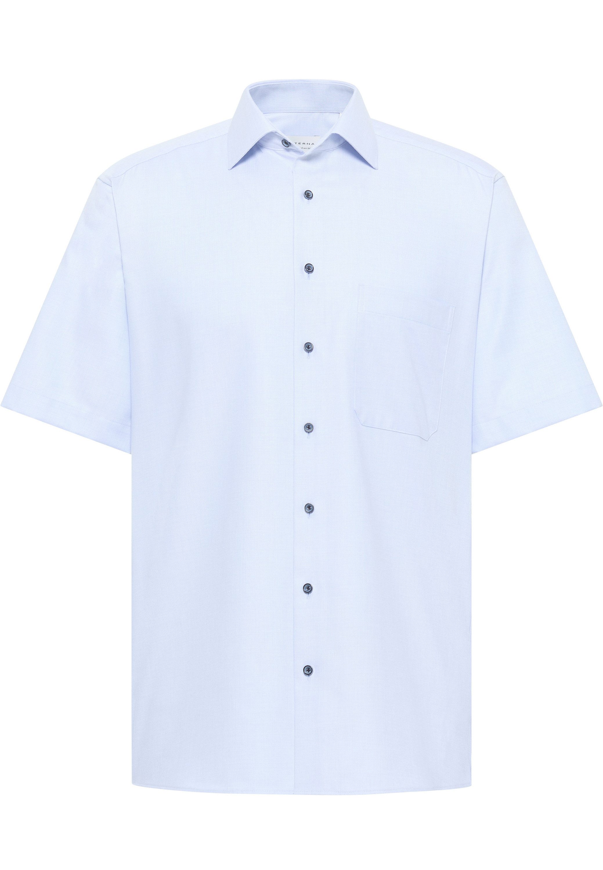 Eterna Overhemd met korte mouwen Comfort fit NON IRON (strijkvrij)