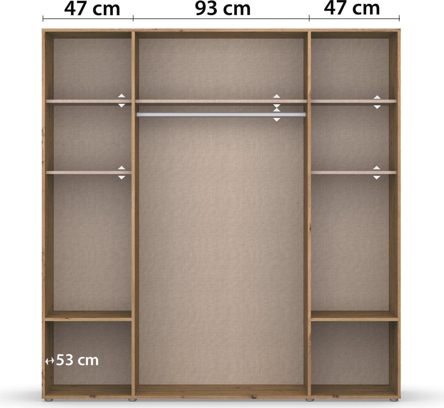 rauch Draaideurkast Kledingkast Kast Garderobe Wasmand NABILA veel Opbergruimte met 2 lades en push-to-open functie topseller made in germany