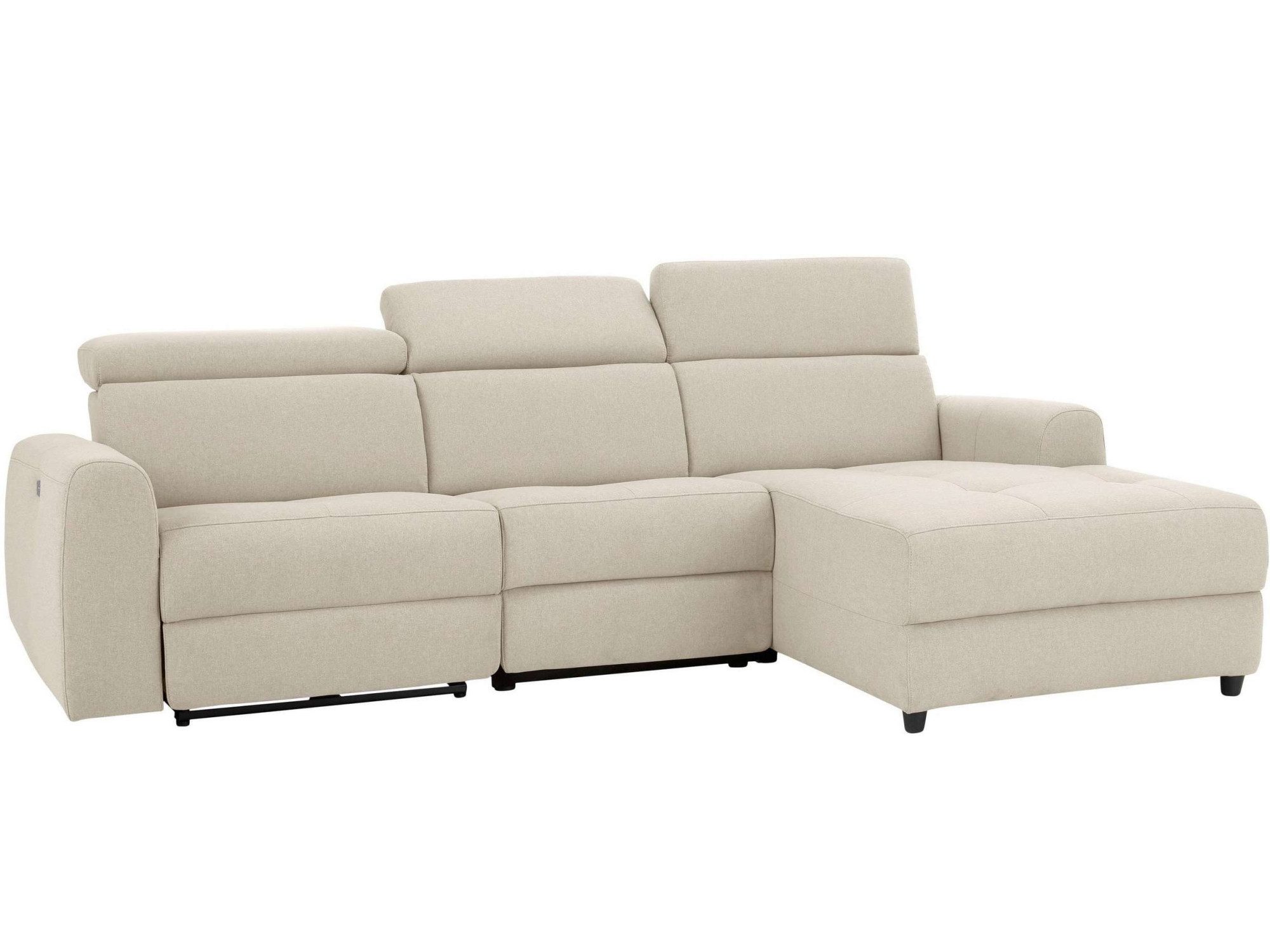 Home affaire Hoekbank Sentrano, L-vorm, 275 cm, man. of electr. relaxfunctie en usb/kopverstelling