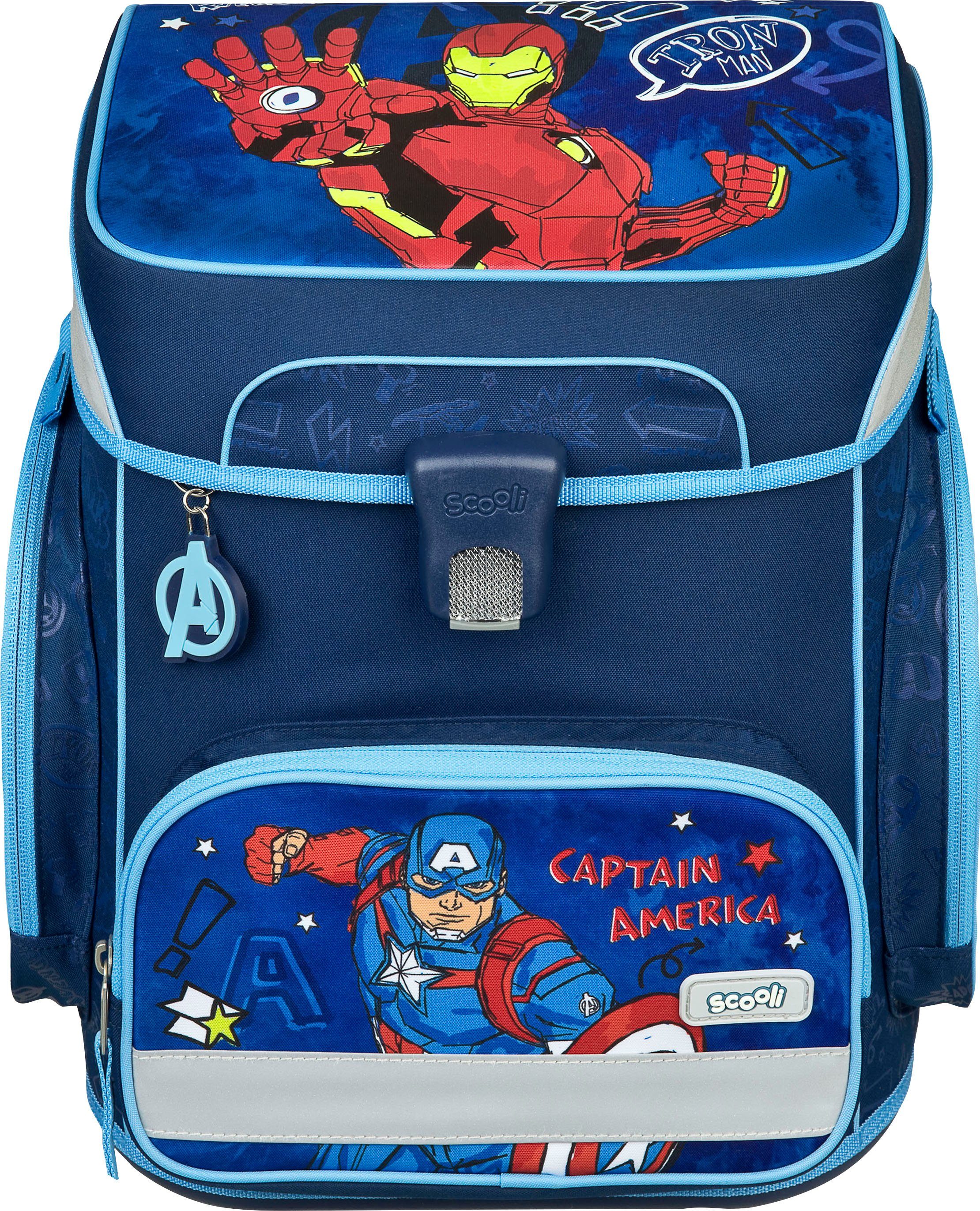 Scooli Schooltas EasyFit, Avengers (5-delig)