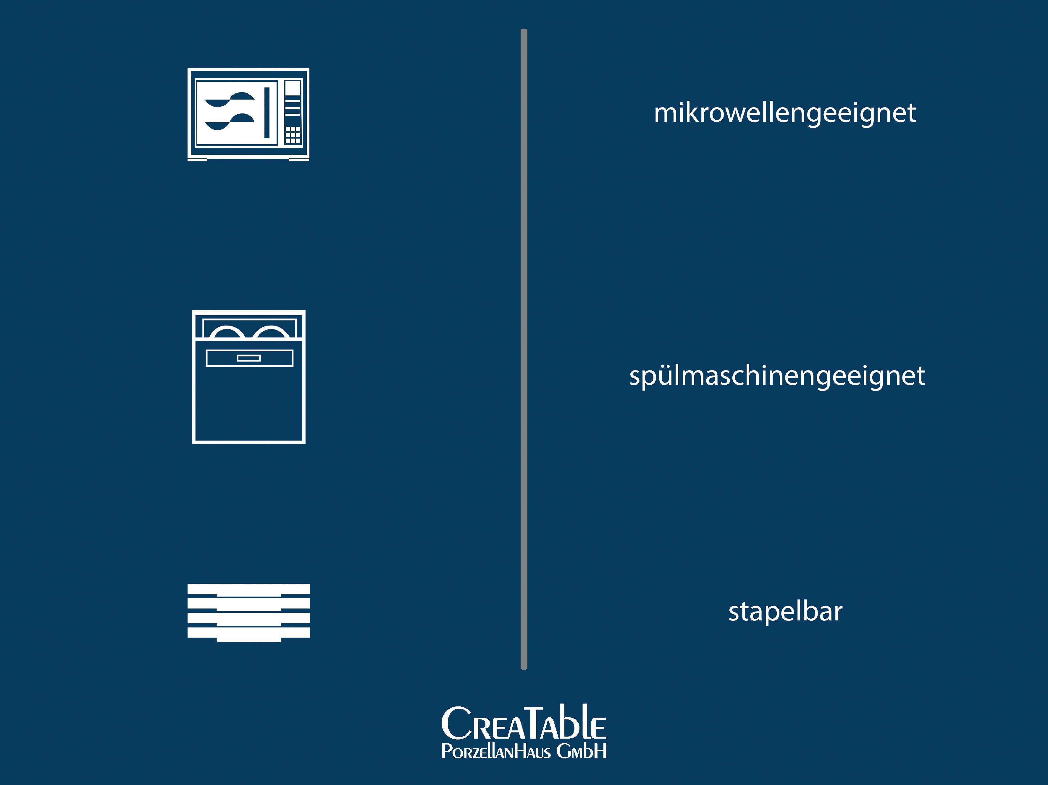 CreaTable Plat bord Dinerbord nature collection Bordenset voor 6 personen, ø 27 cm, aardewerk, plat bord (set, 6-delig)