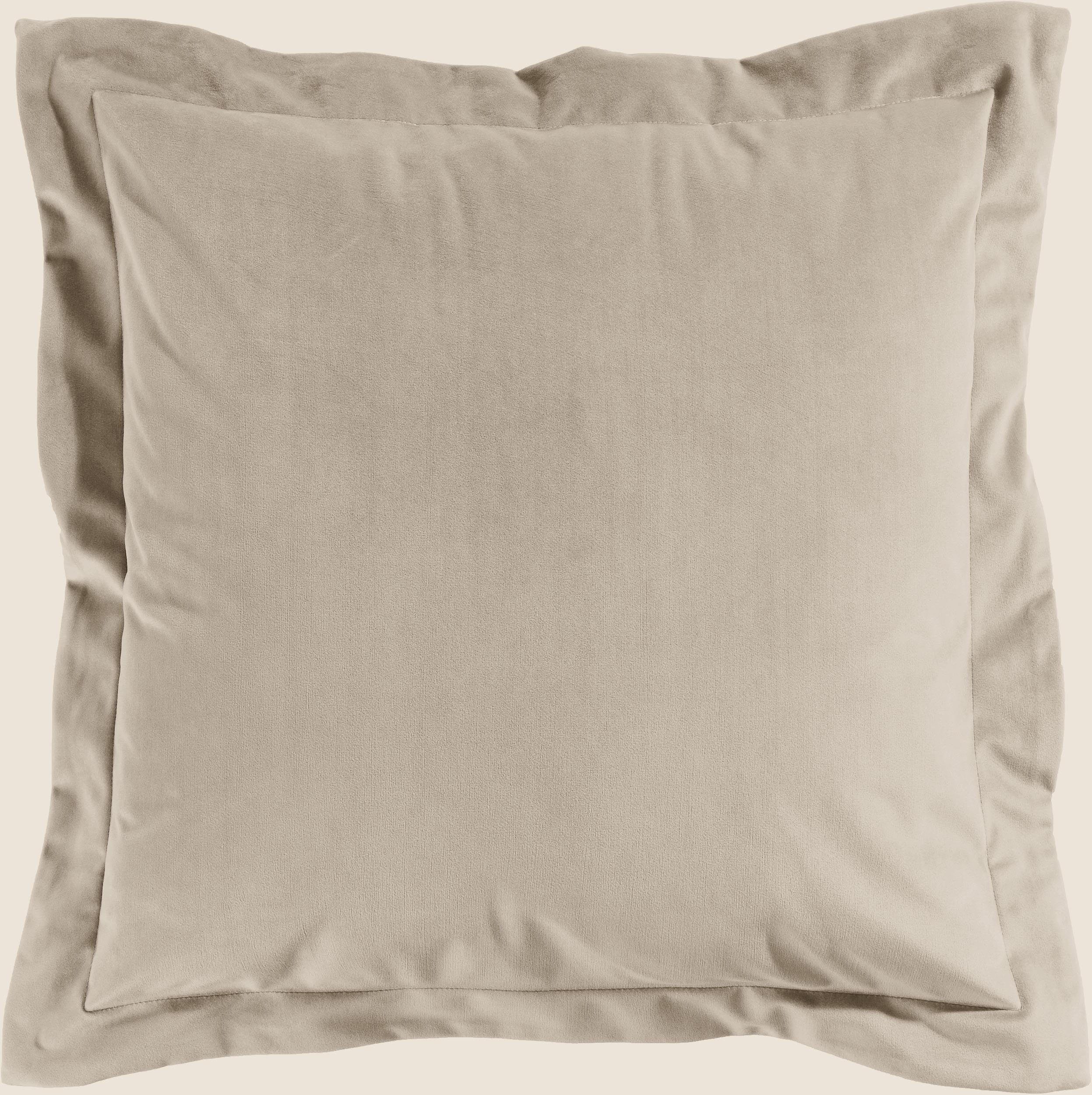 Leonique Sierkussen Velvet-Leonique fluweel, staande zoom, kussenovertrek zonder vulling, per stuk 50x50 cm (1 stuk)