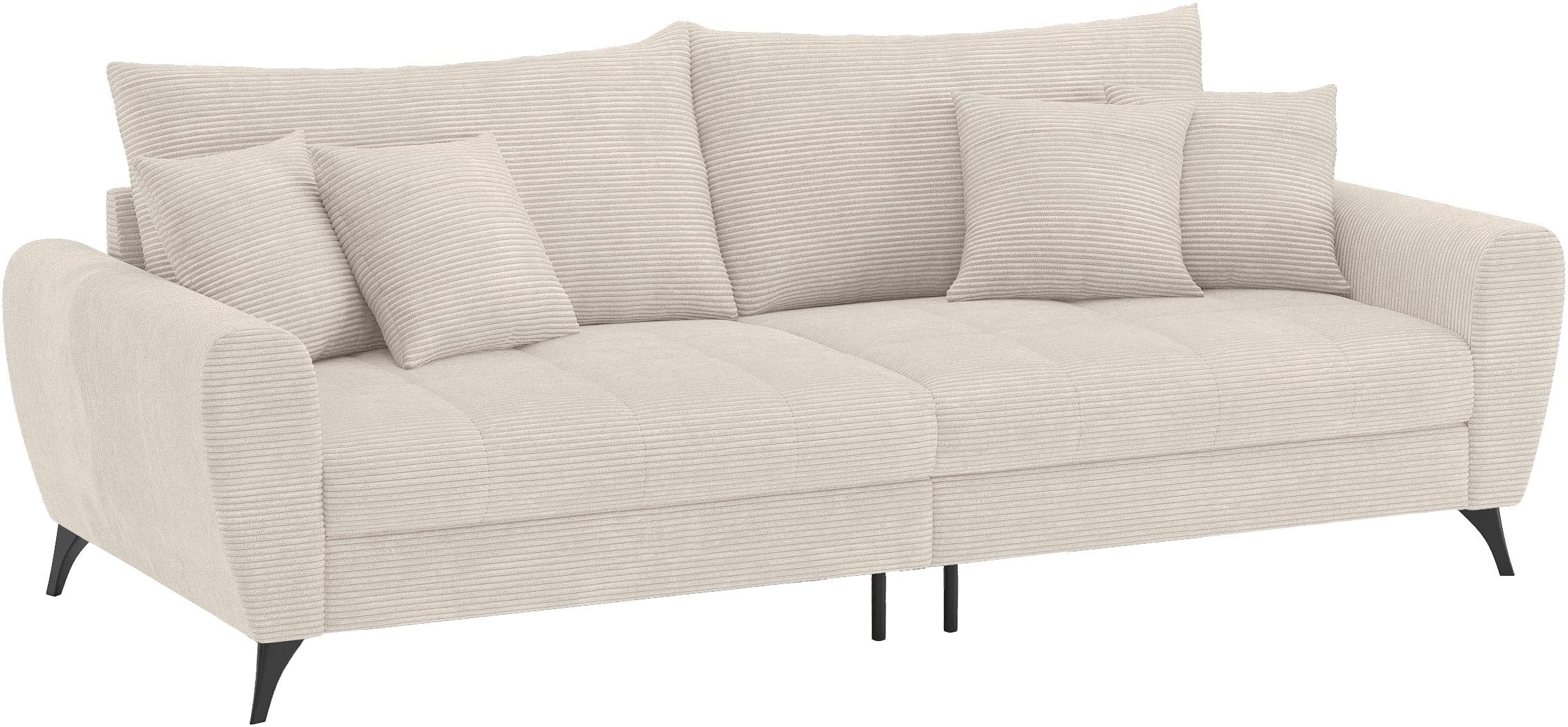 Mr. Couch Megabank Blackburn II Optioneel met koudschuimvering tot 140 kg belastbaar beige, xxl banken