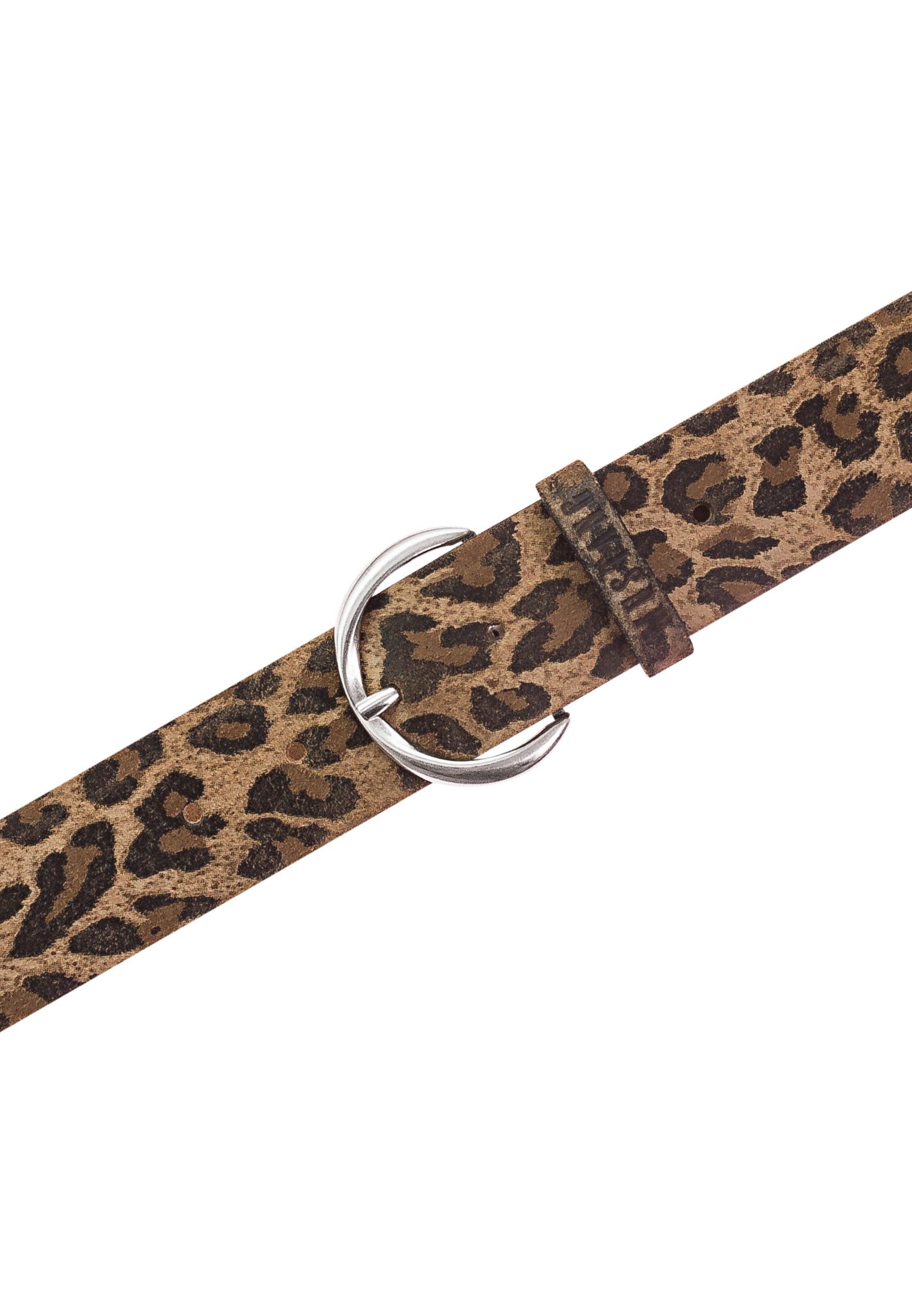 MUSTANG Leren riem Bloemig of dierenontwerp, 4 cm breed (1 stuk)